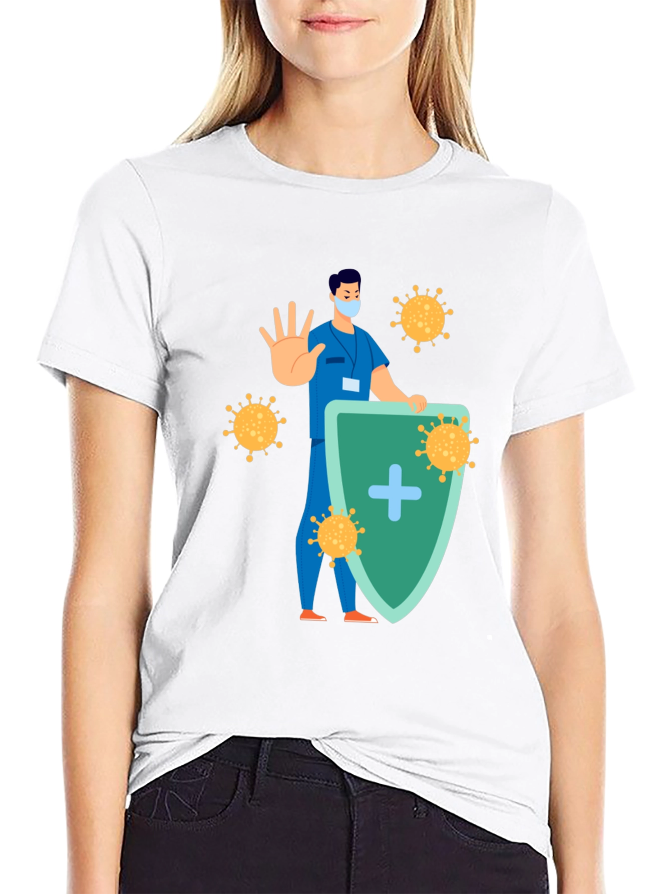 Virus Shield Graphic T-Shirt
