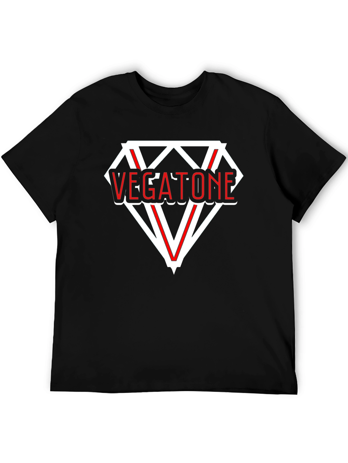 Vegatone Diamond Logo Black T-Shirt