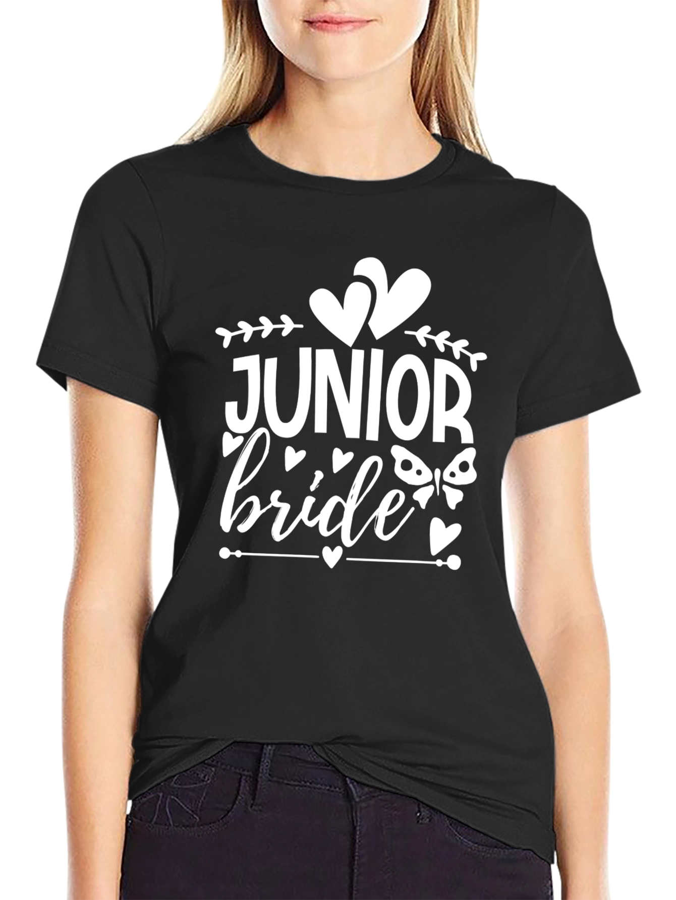 Junior Bride Black T-Shirt
