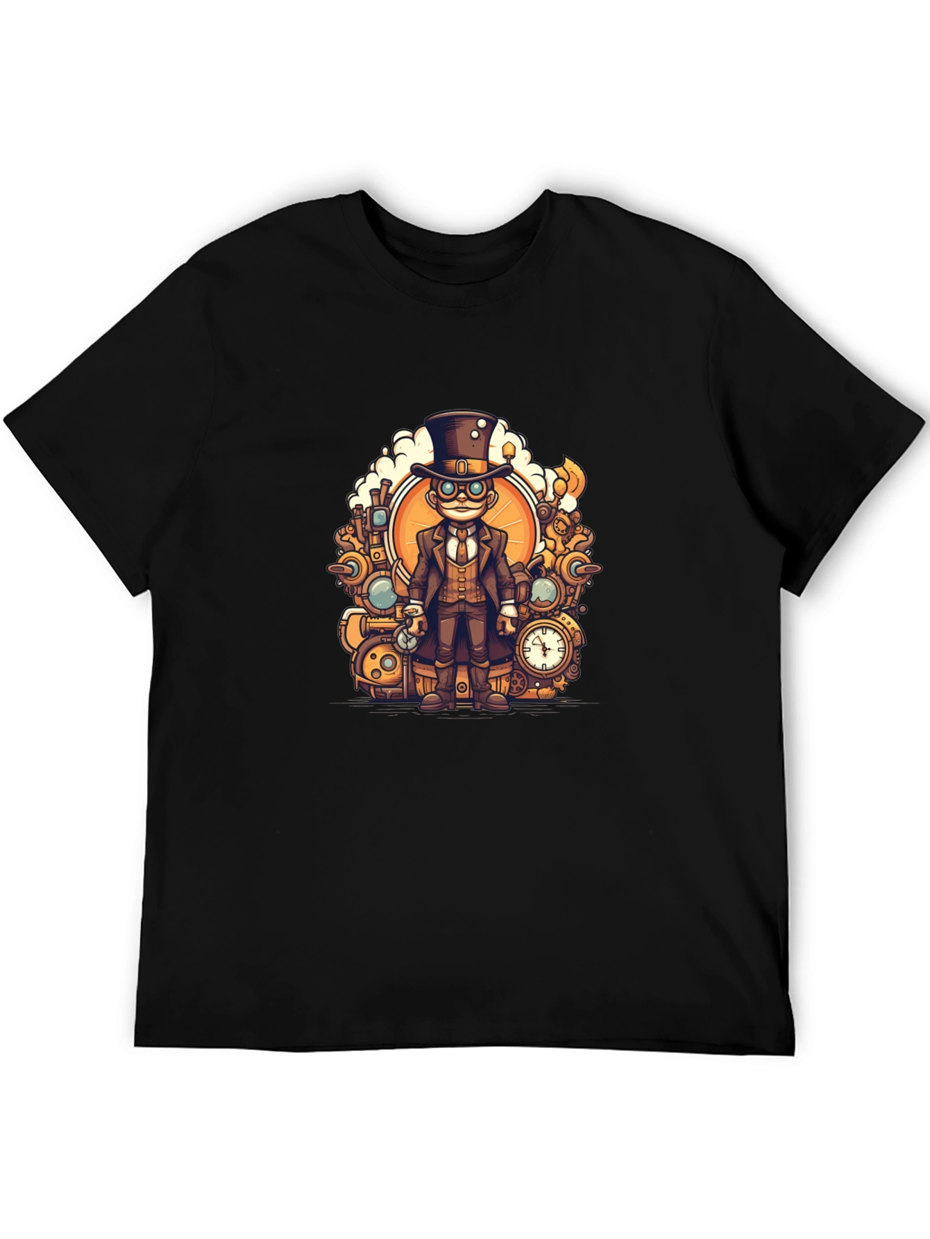 Steampunk Character T-Shirt - Unique Graphic Tee