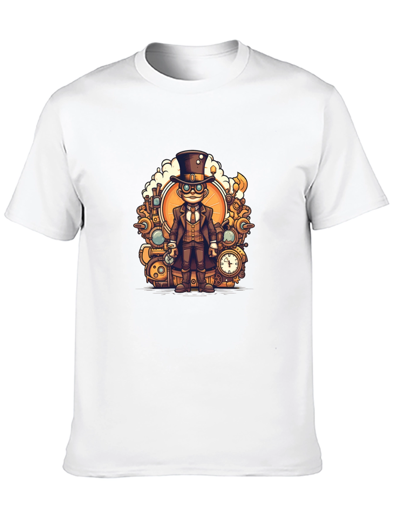 Steampunk Character T-Shirt - Unique Graphic Tee
