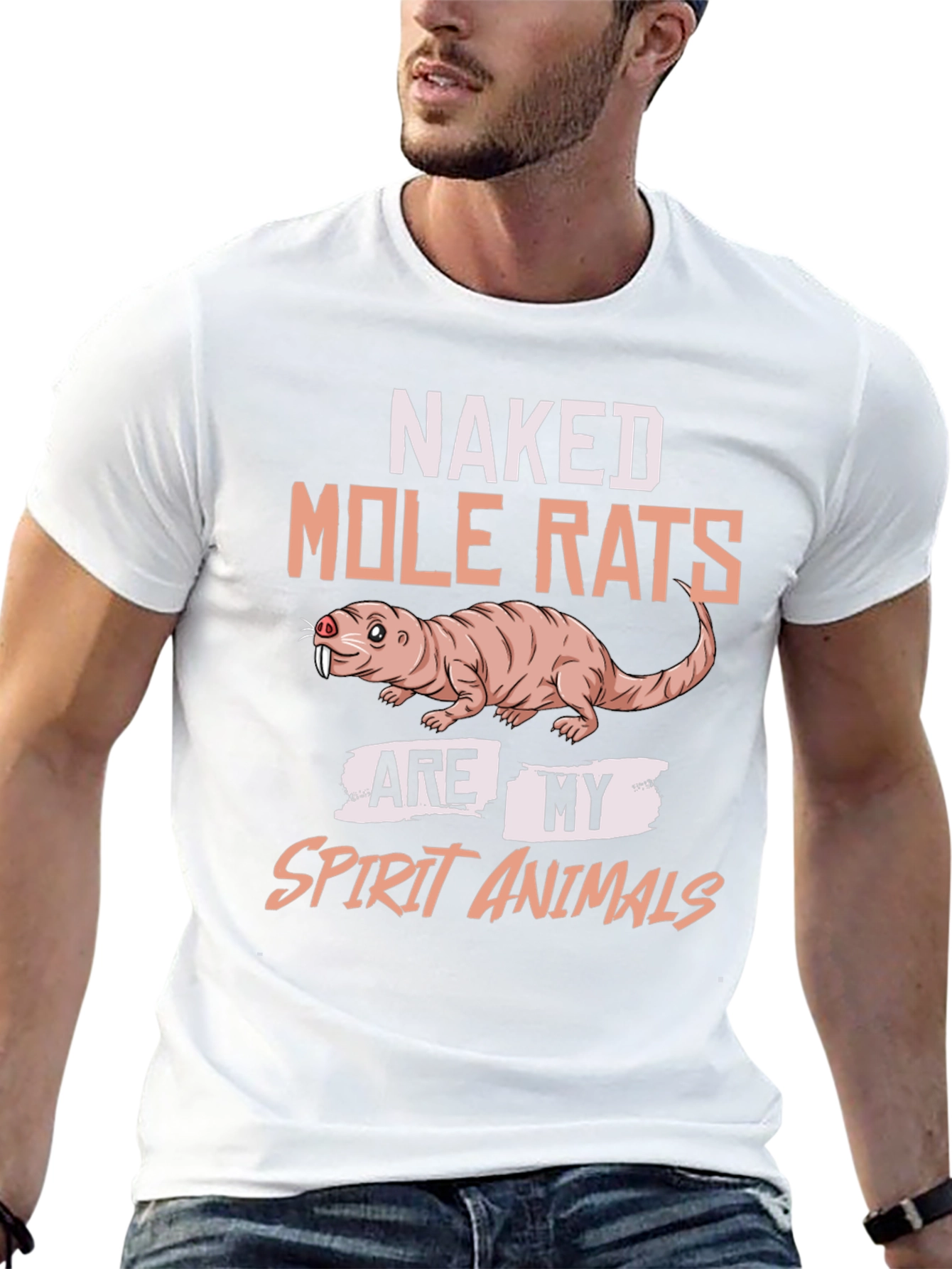 Naked Mole Rat Spirit Animal Graphic T-Shirt