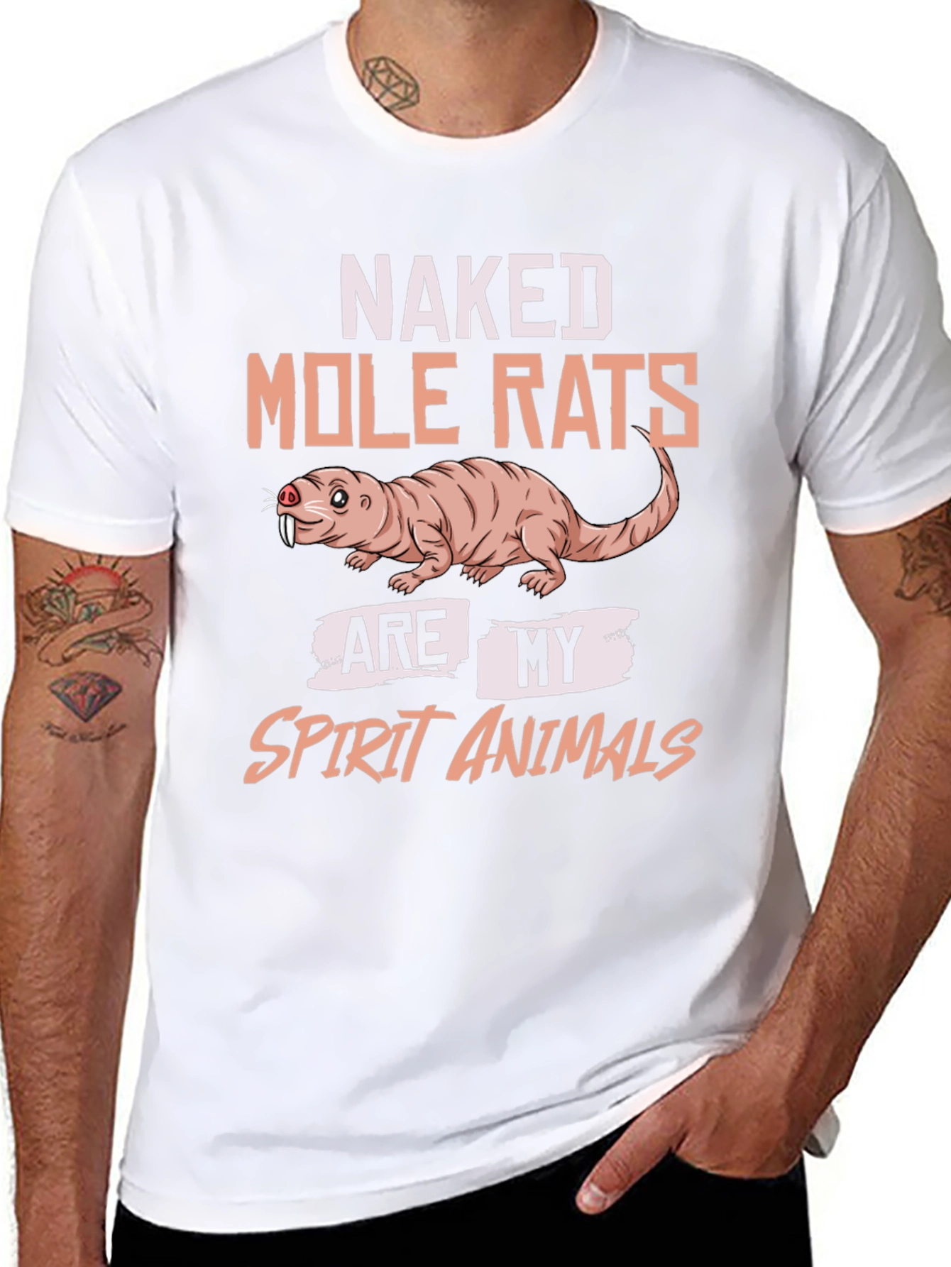 Naked Mole Rat Spirit Animal Graphic T-Shirt