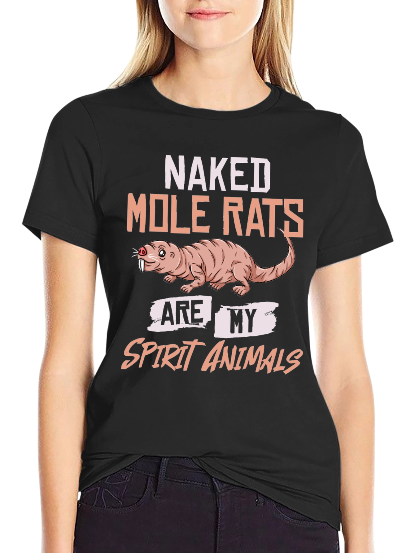 Naked Mole Rat Spirit Animal Graphic T-Shirt