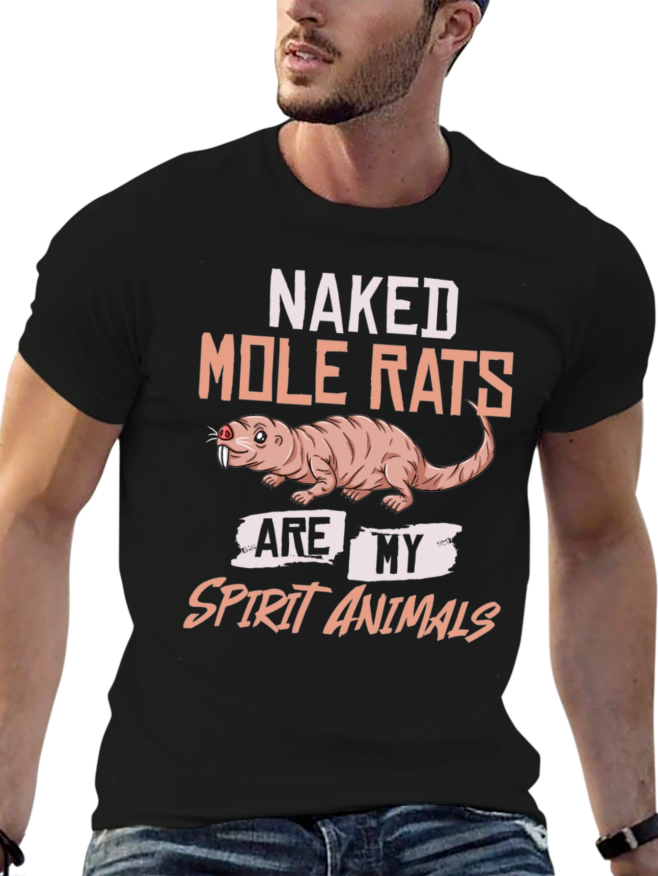 Naked Mole Rat Spirit Animal Graphic T-Shirt