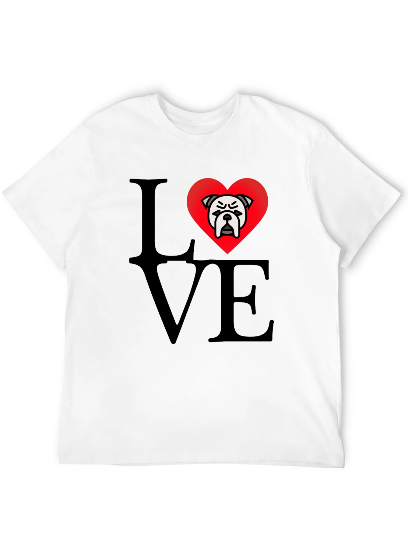 Bulldog Love T-Shirt - Black