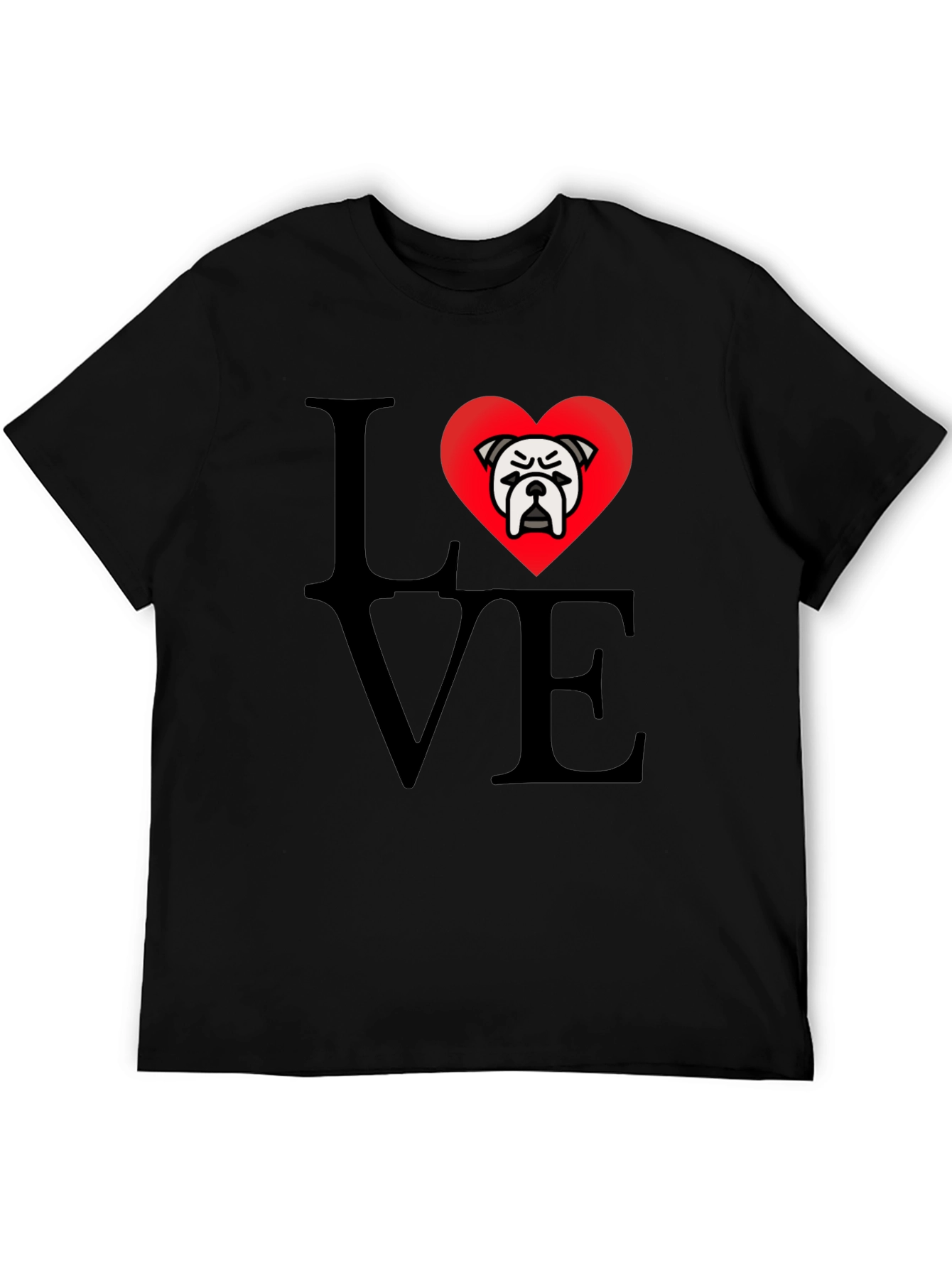 Bulldog Love T-Shirt - Black