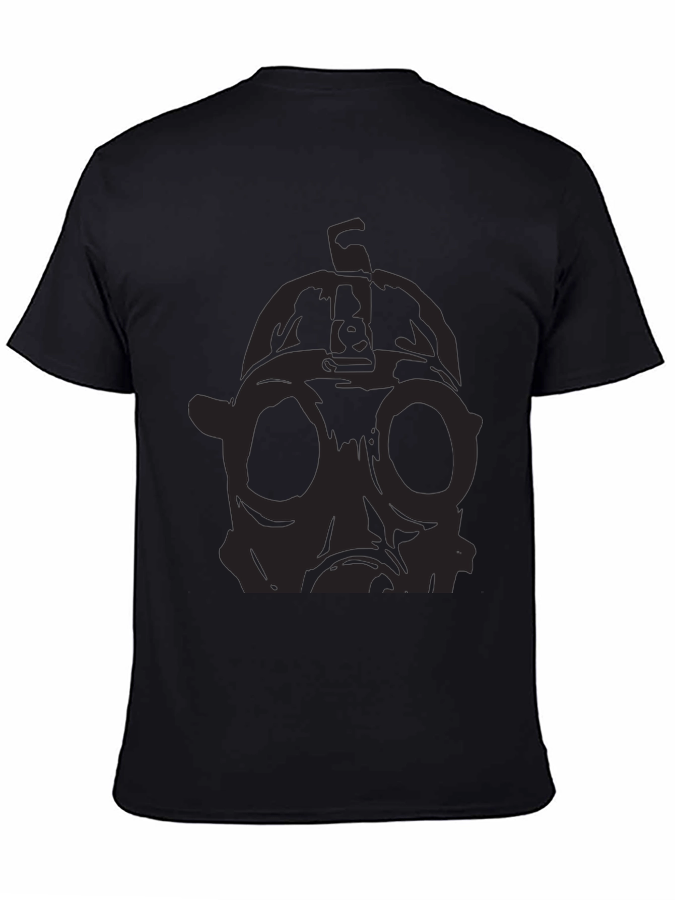 Gas Mask Graphic Black T-Shirt