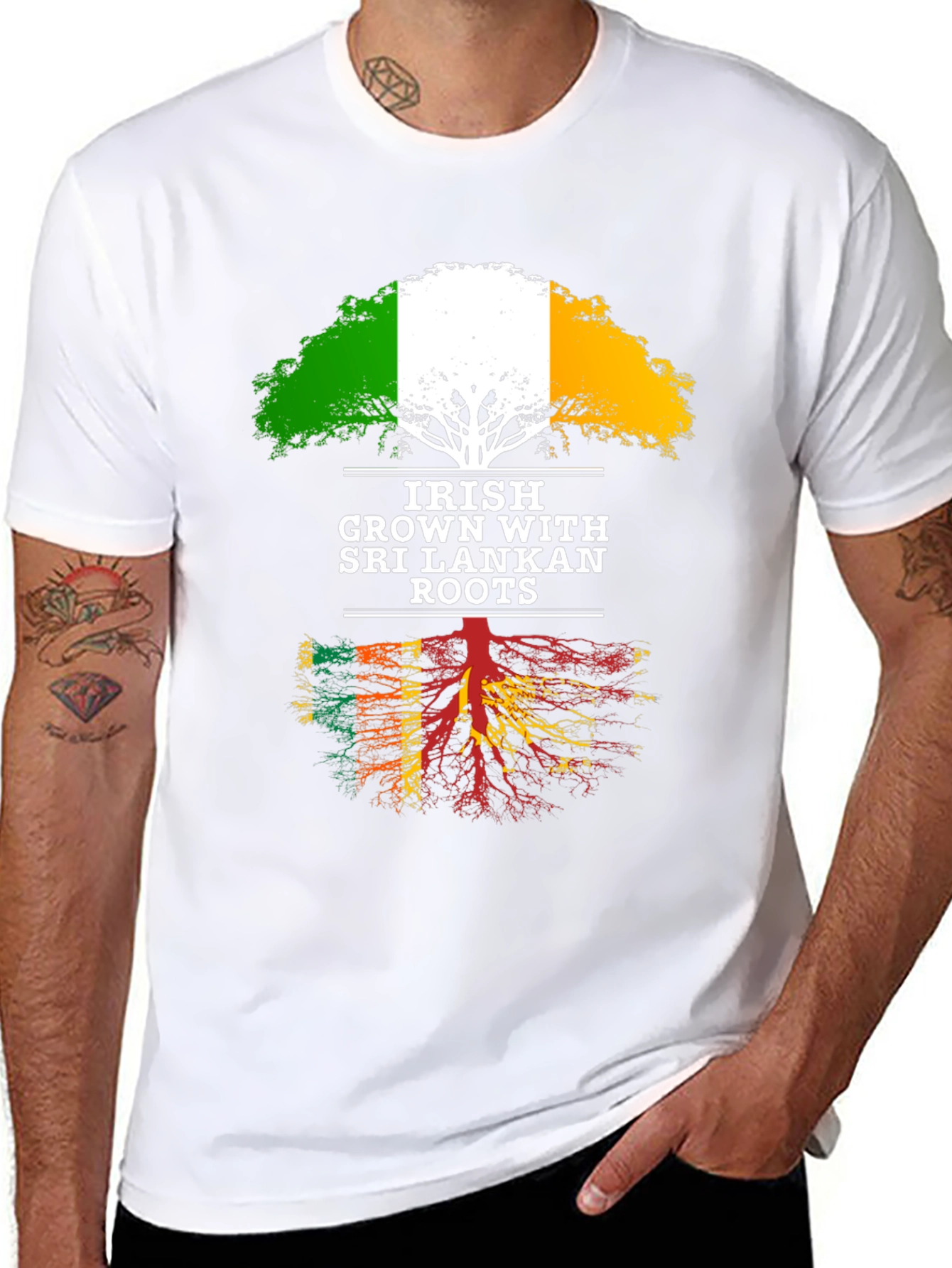 Irish Grown with Sri Lankan Roots T-Shirt