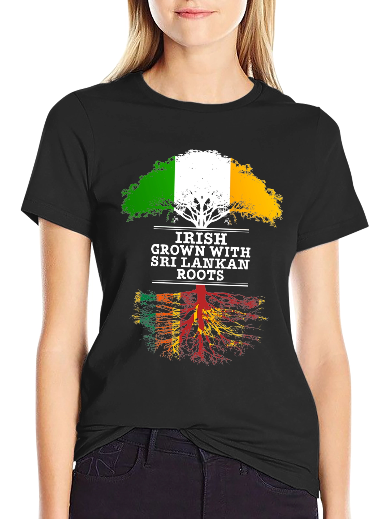 Irish Grown with Sri Lankan Roots T-Shirt