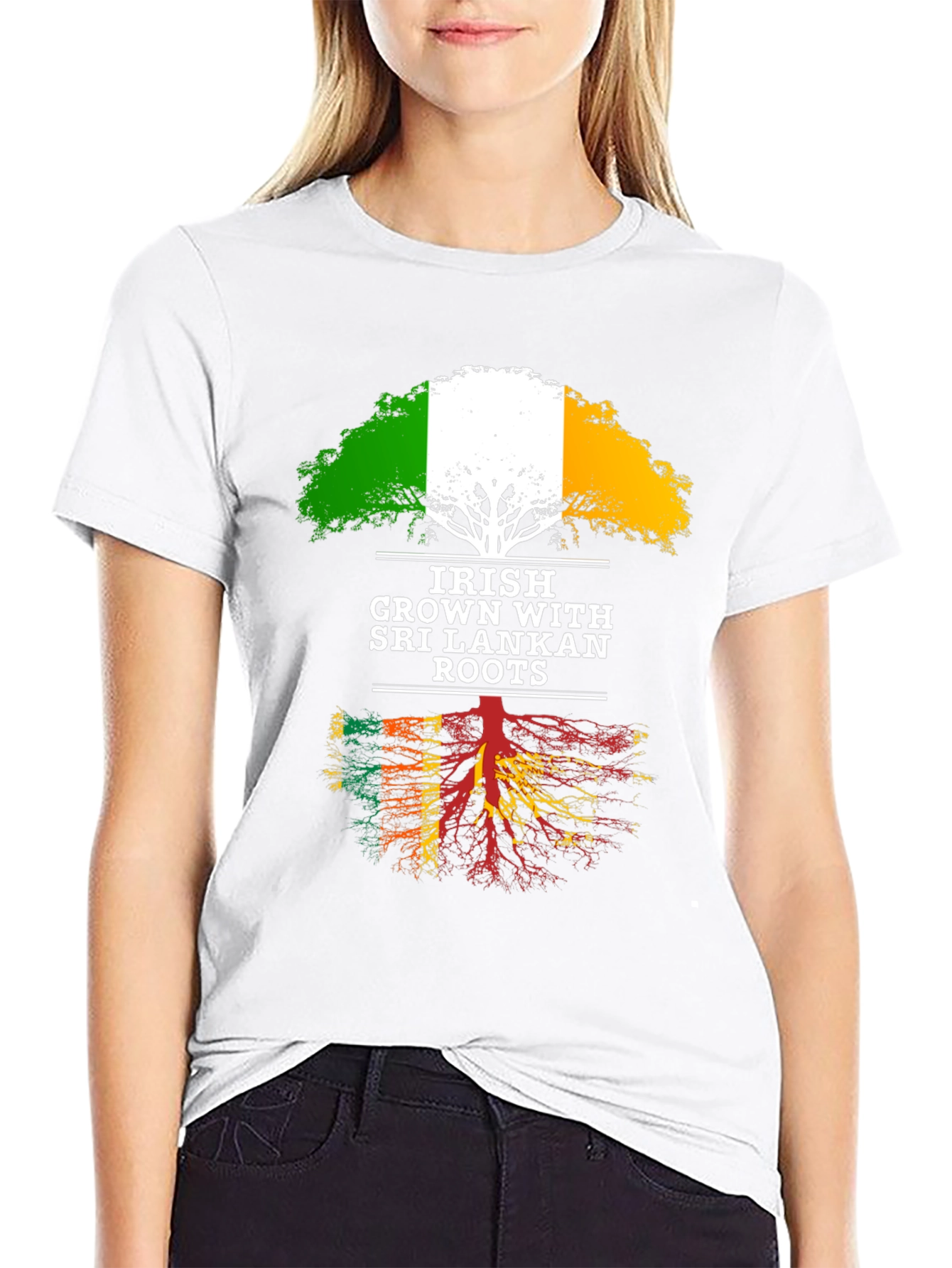 Irish Grown with Sri Lankan Roots T-Shirt