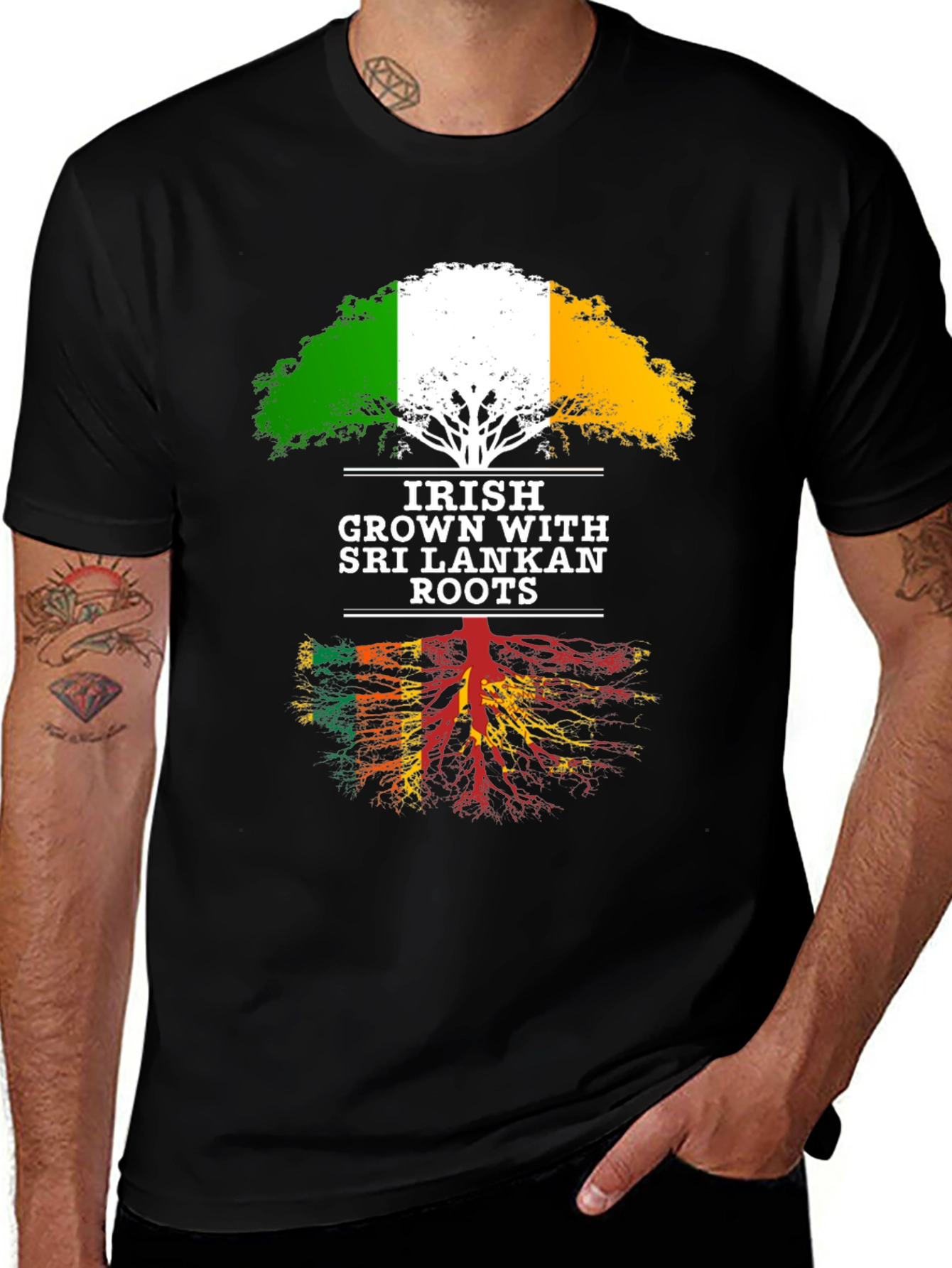 Irish Grown with Sri Lankan Roots T-Shirt