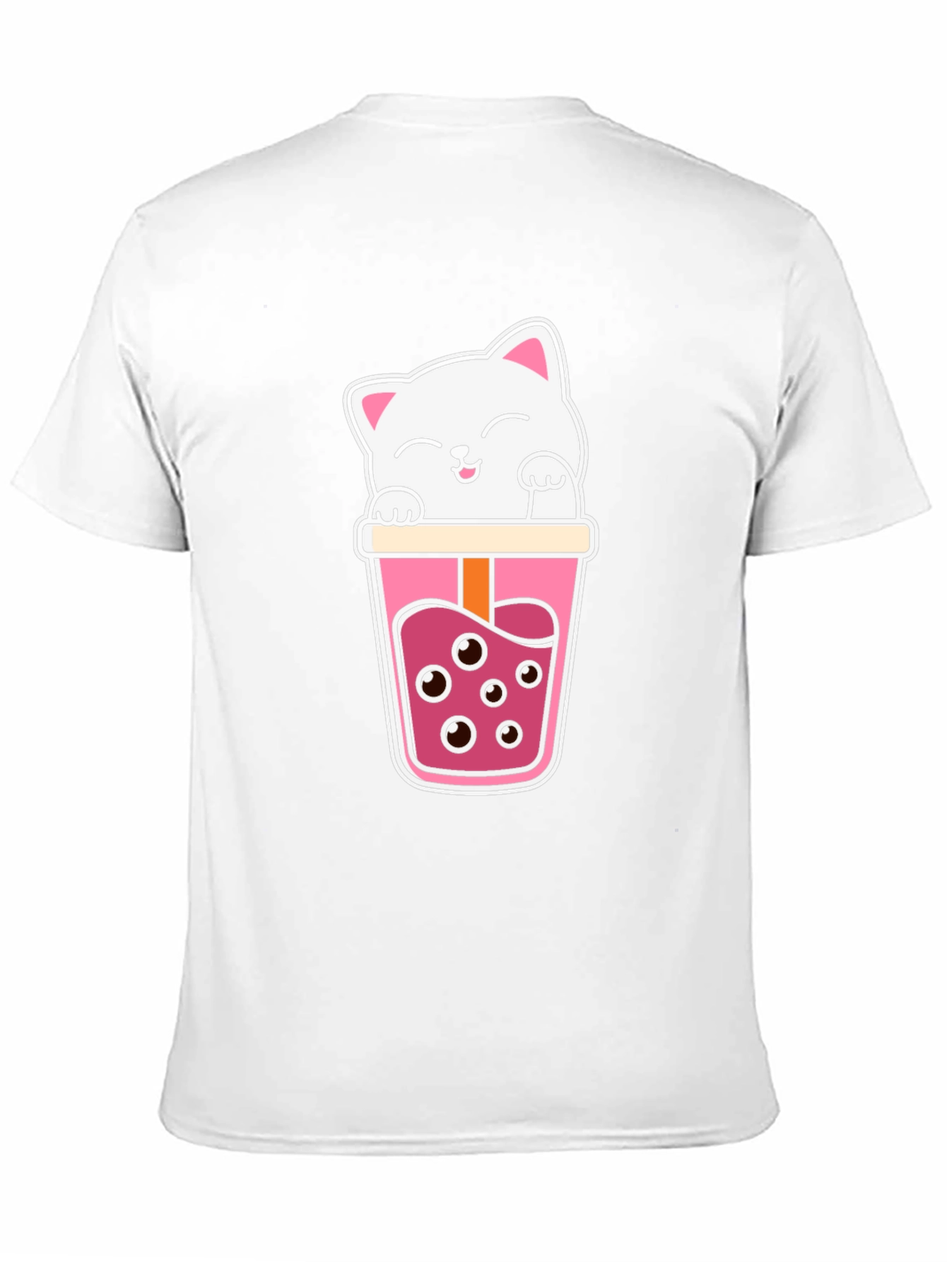 Kawaii Cat Boba Tea Graphic Tee