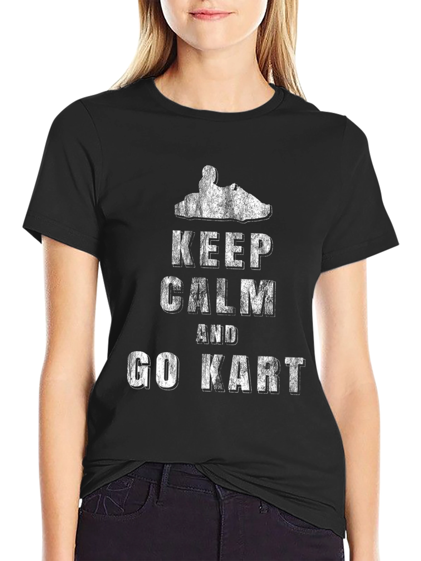 Keep Calm and Go Kart Graphic T-Shirt