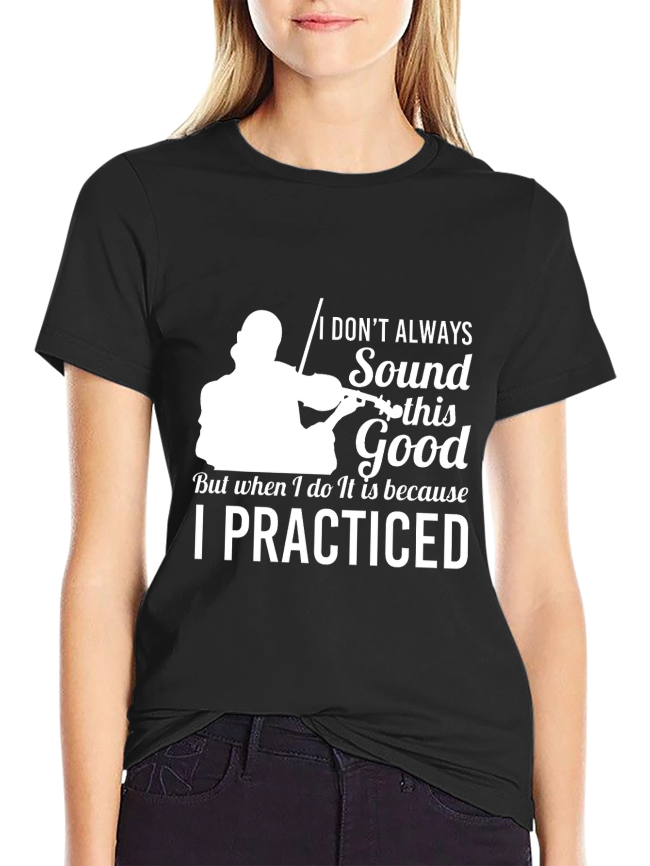 Violinist Practice T-Shirt - Sound Good Graphic Tee