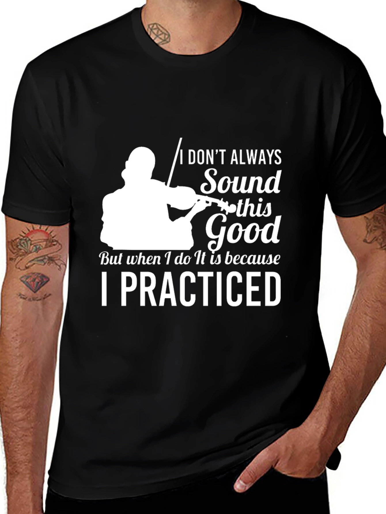 Violinist Practice T-Shirt - Sound Good Graphic Tee