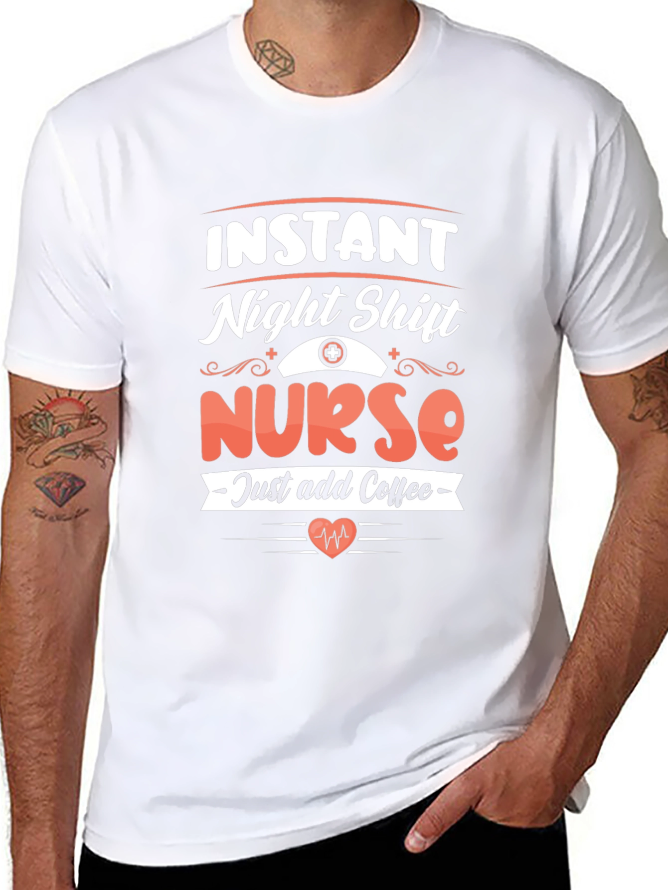 Instant Night Shift Nurse Add Coffee T-Shirt