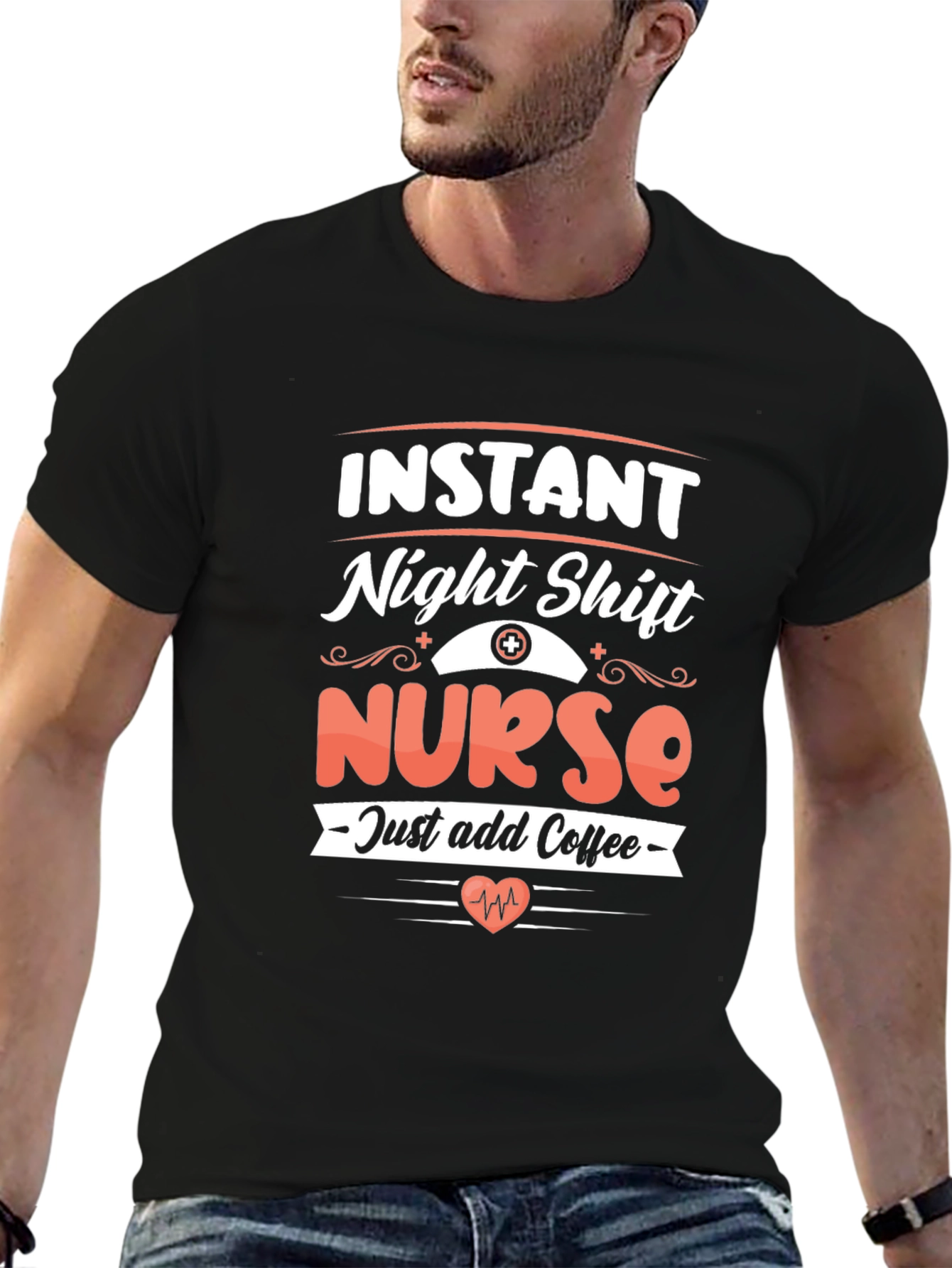 Instant Night Shift Nurse Add Coffee T-Shirt