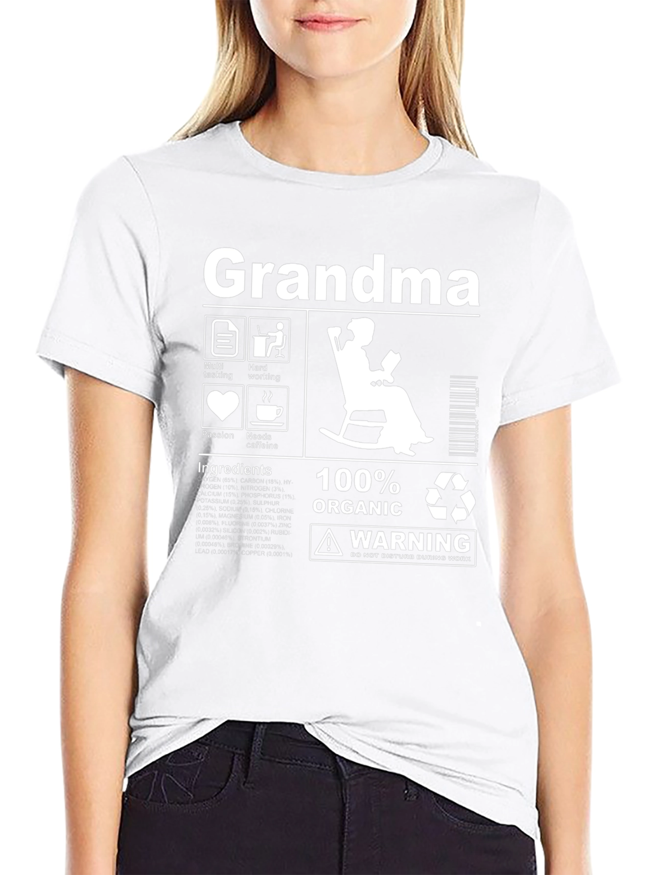Grandma 100% Organic T-Shirt - Funny Grandma Gift