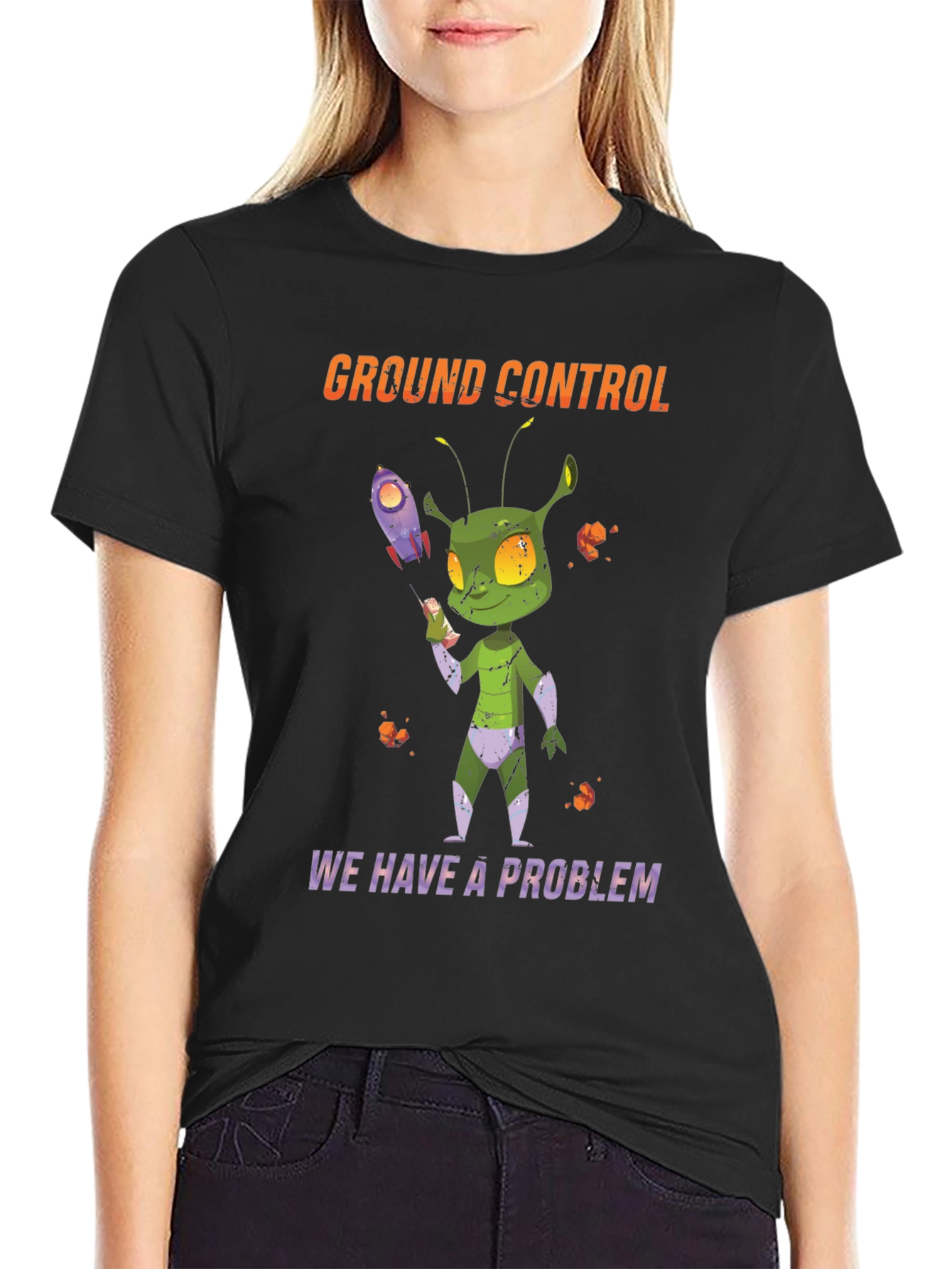 Ground Control Alien Graphic T-Shirt