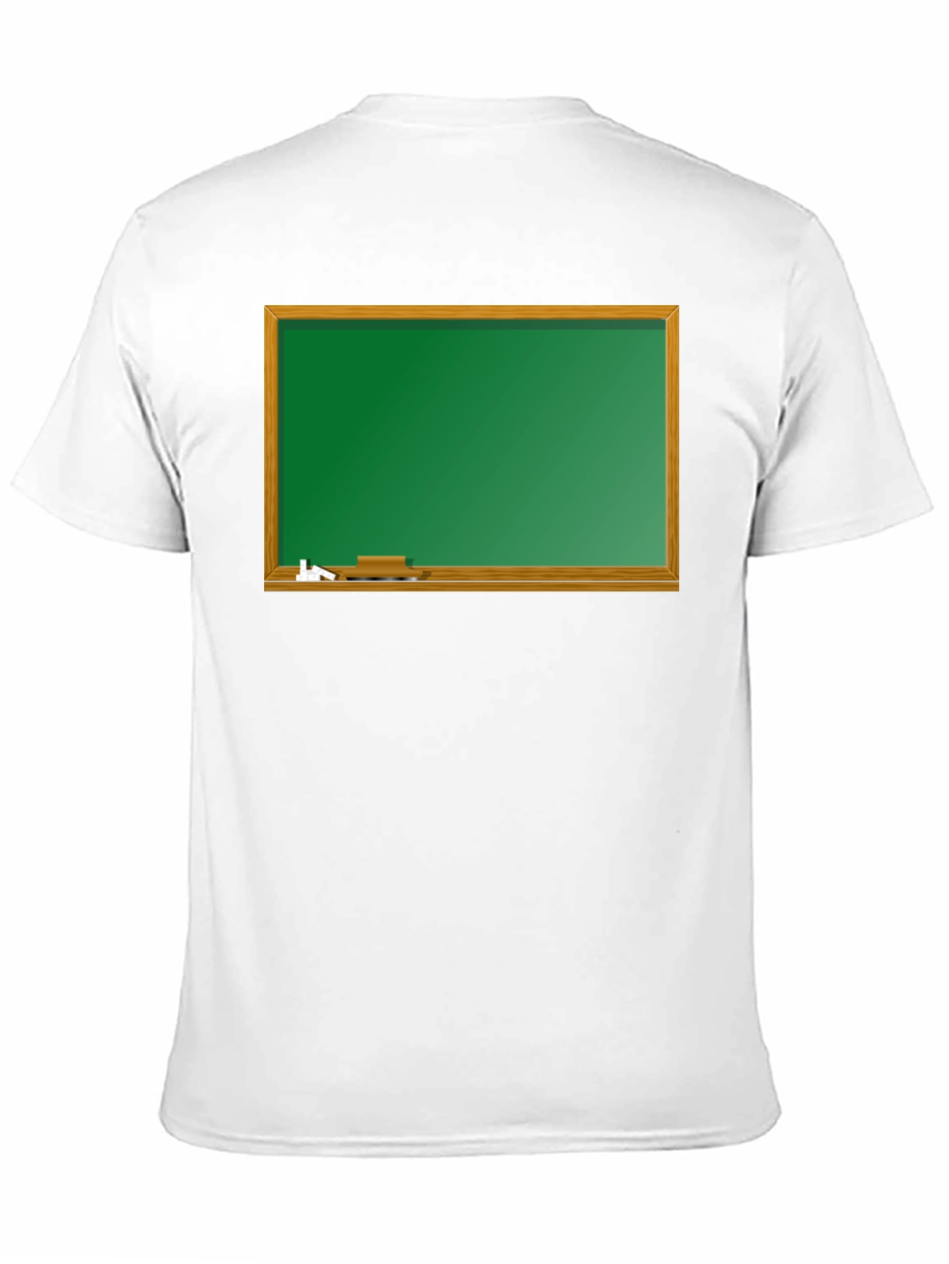 Black T-Shirt with Chalkboard Graphic