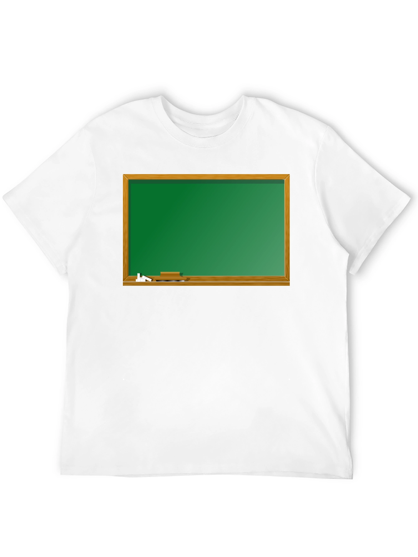 Black T-Shirt with Chalkboard Graphic