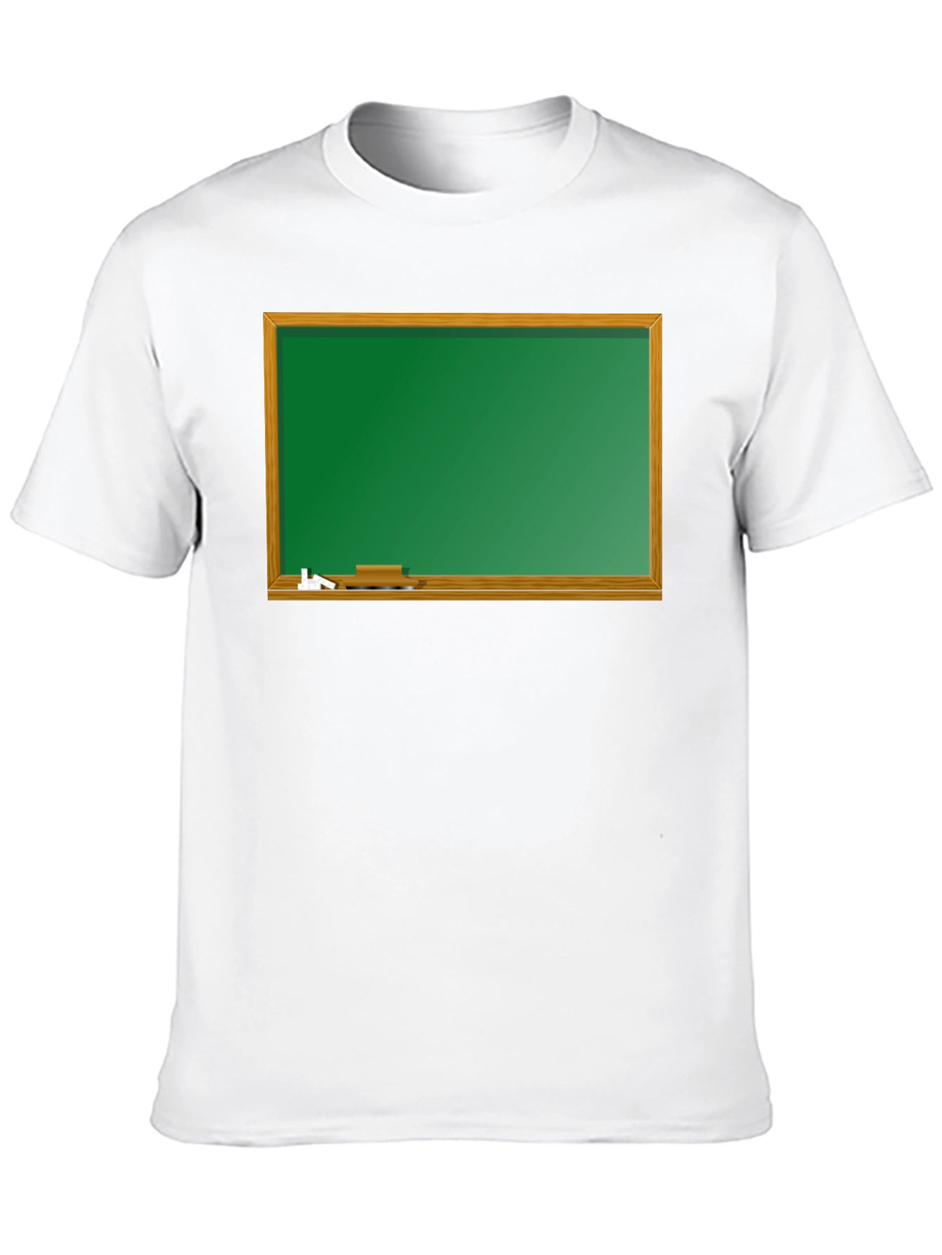 Black T-Shirt with Chalkboard Graphic