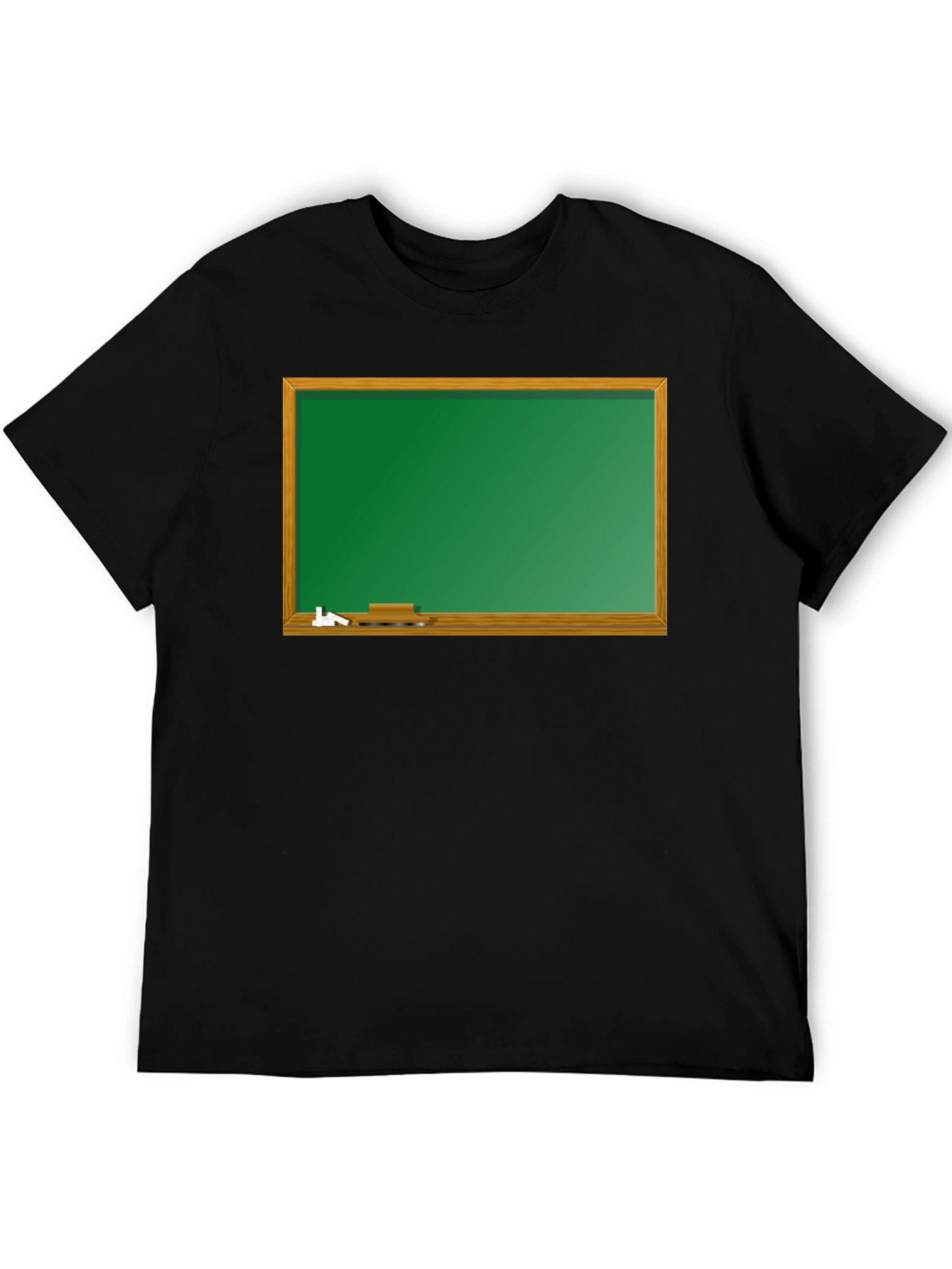 Black T-Shirt with Chalkboard Graphic