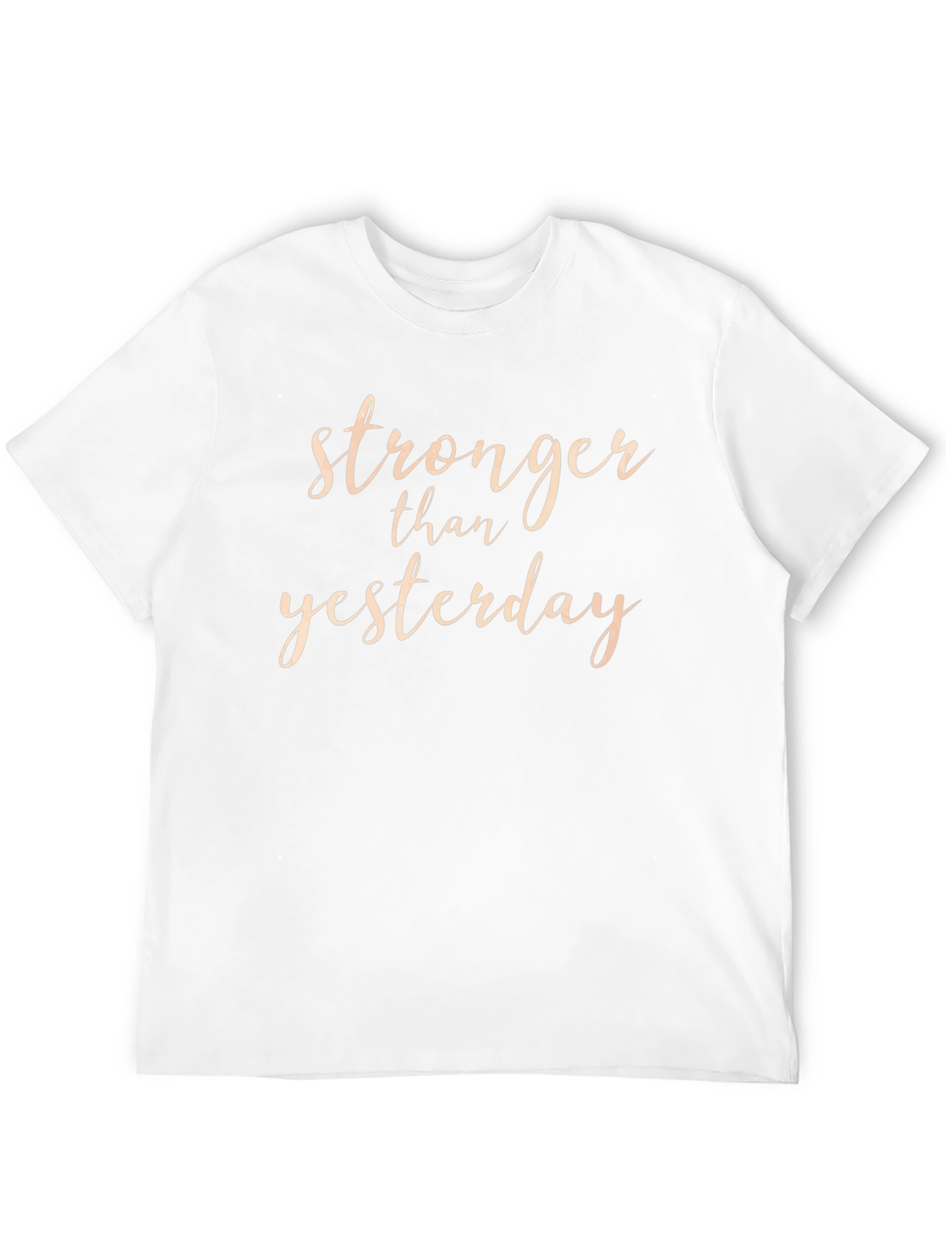 Stronger Than Yesterday Black Graphic T-Shirt