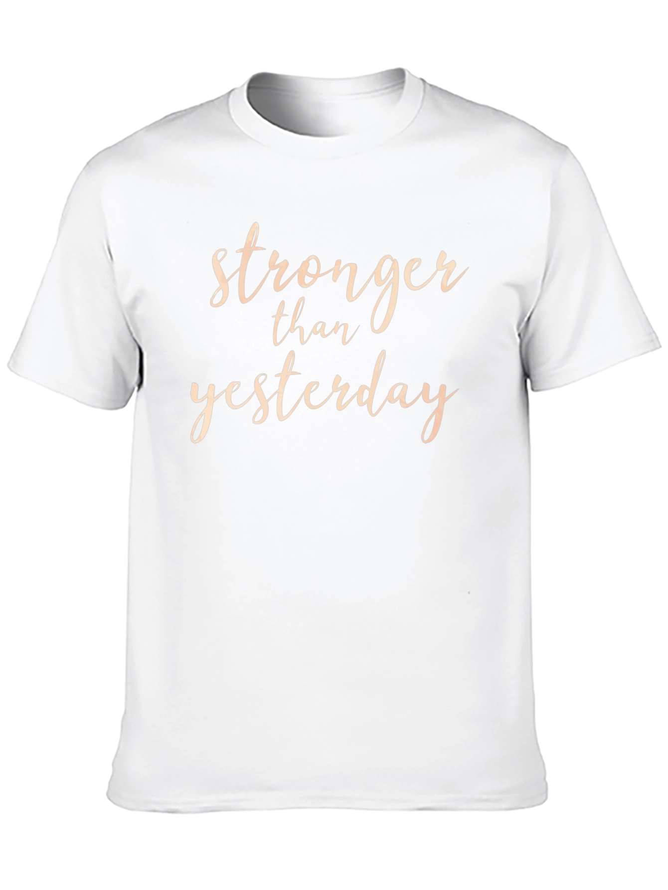 Stronger Than Yesterday Black Graphic T-Shirt