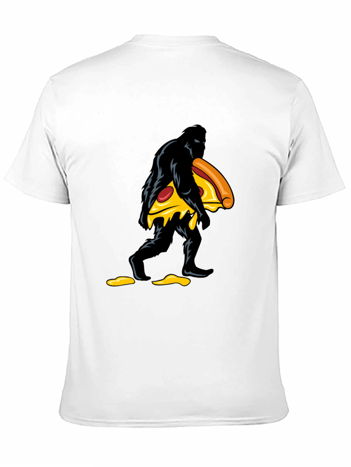 Pizza Bigfoot Black Graphic Tee