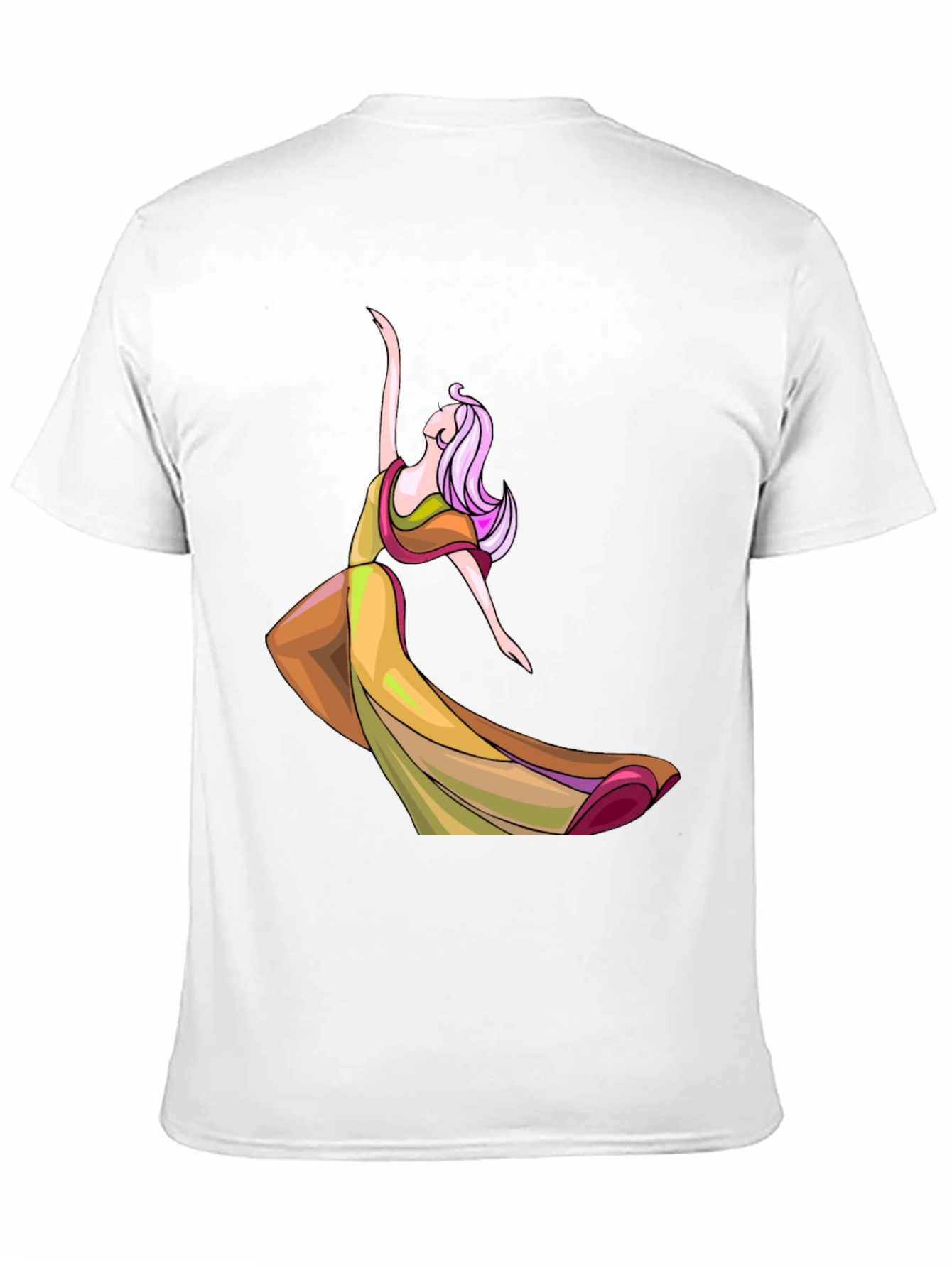 Dancing Lady Graphic Tee - Stylish Black T-Shirt