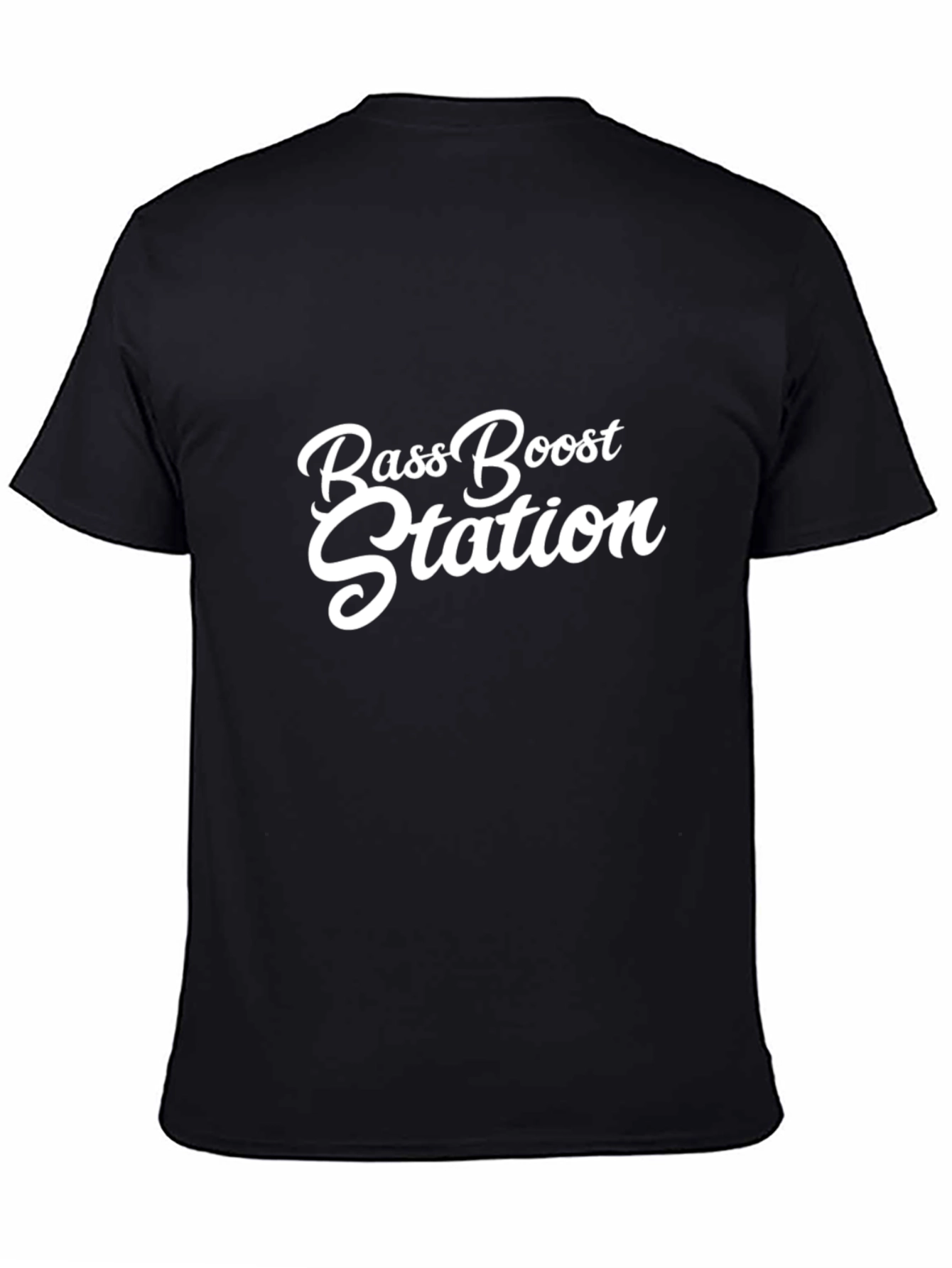 Bass Boost Station Black Graphic Tee