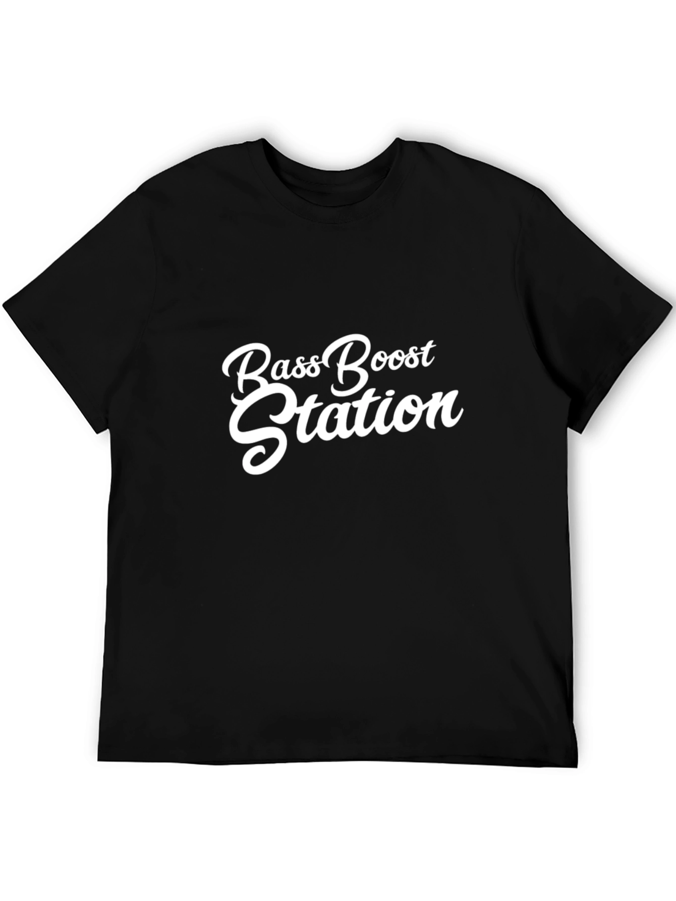 Bass Boost Station Black Graphic Tee