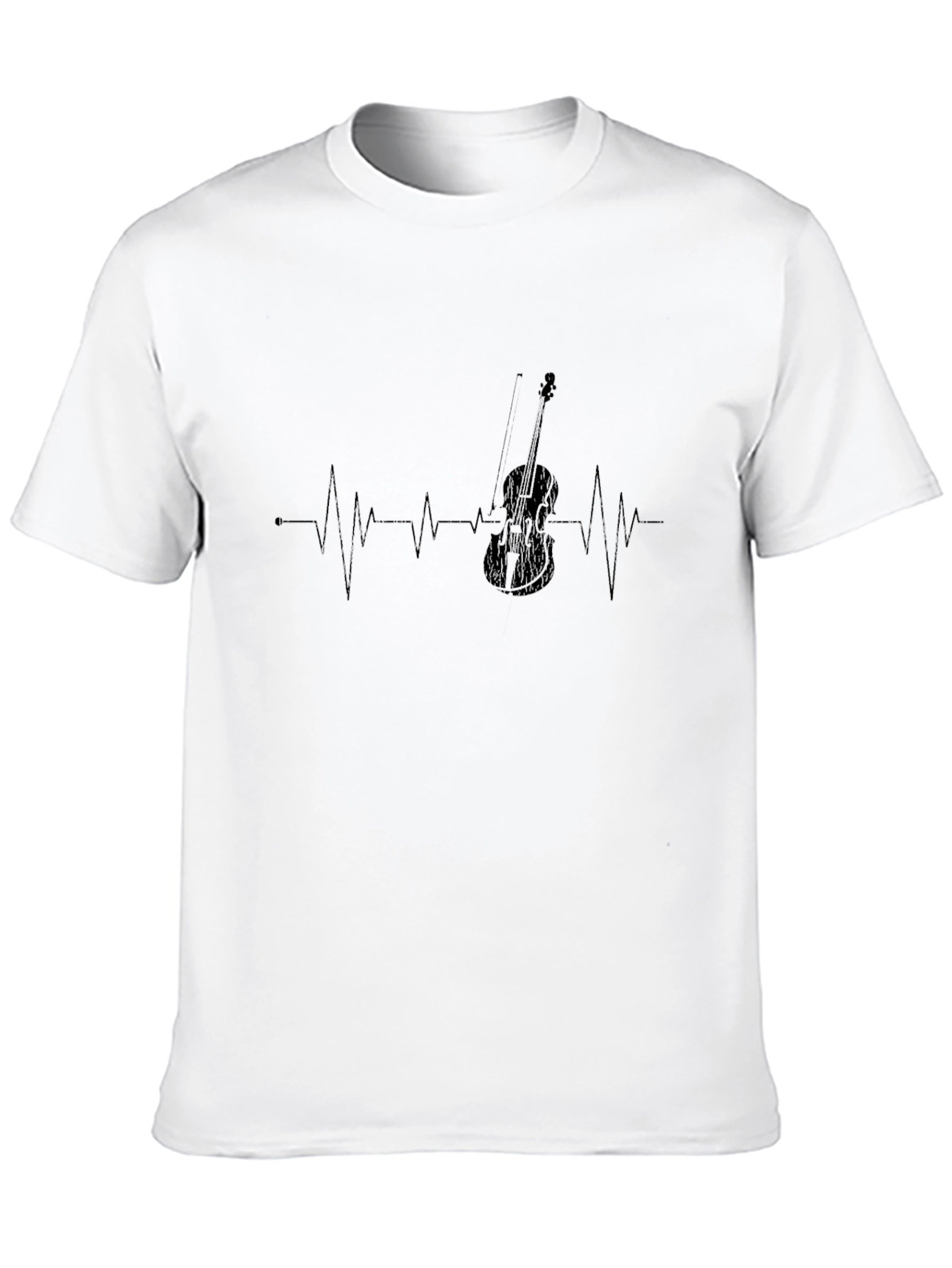 Violin Heartbeat T-Shirt - Music Lover Tee