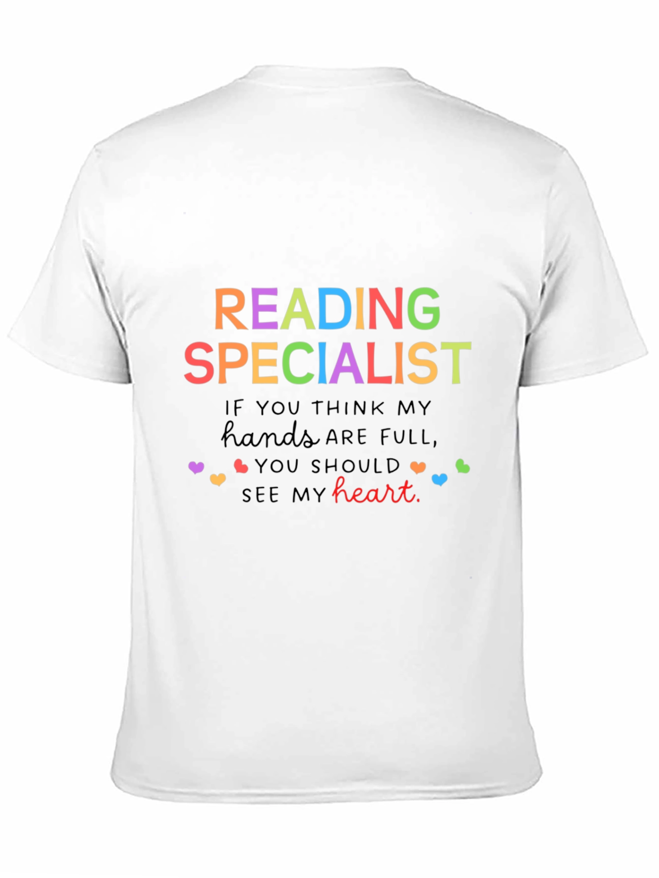 Reading Specialist Heart T-Shirt