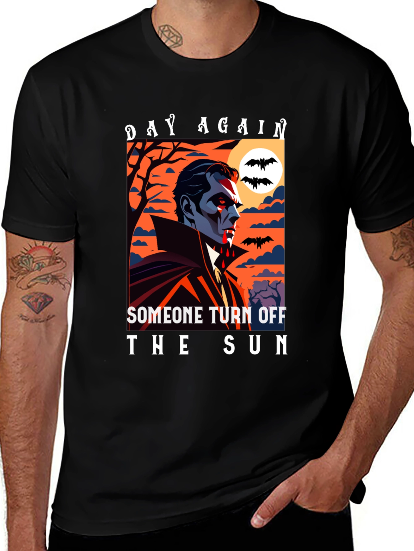 Vampire Turn Off The Sun Graphic Tee