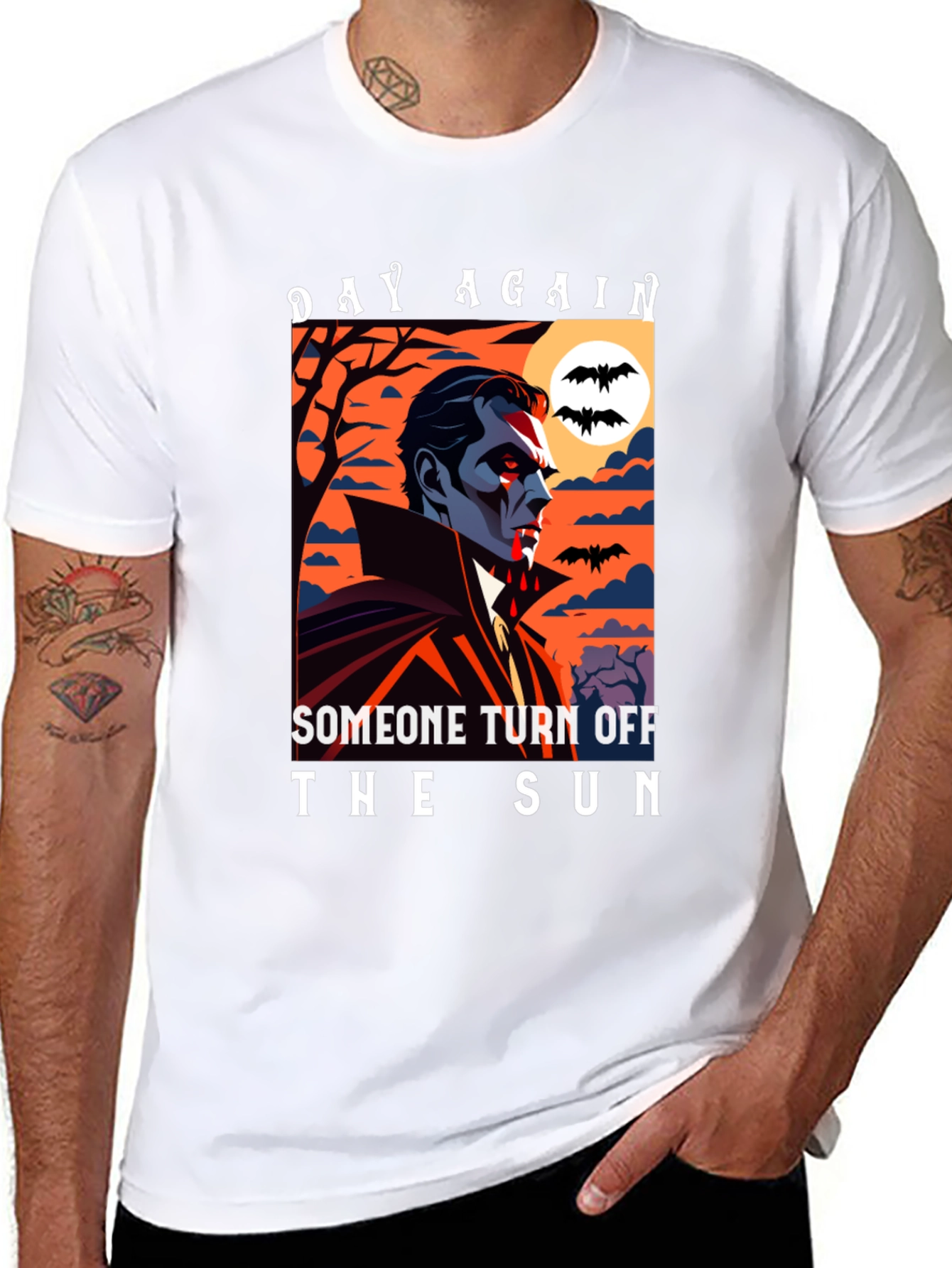 Vampire Turn Off The Sun Graphic Tee