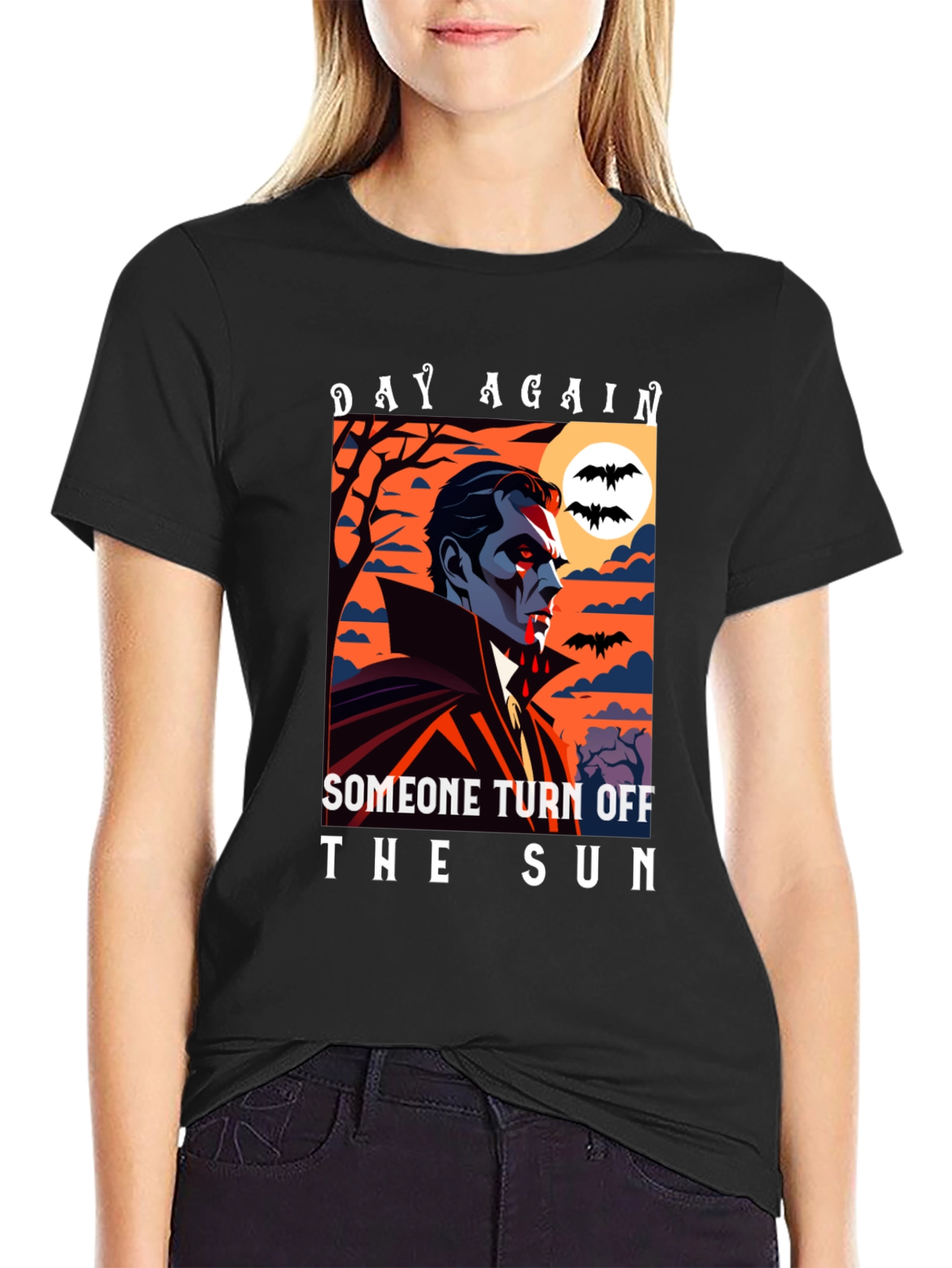 Vampire Turn Off The Sun Graphic Tee