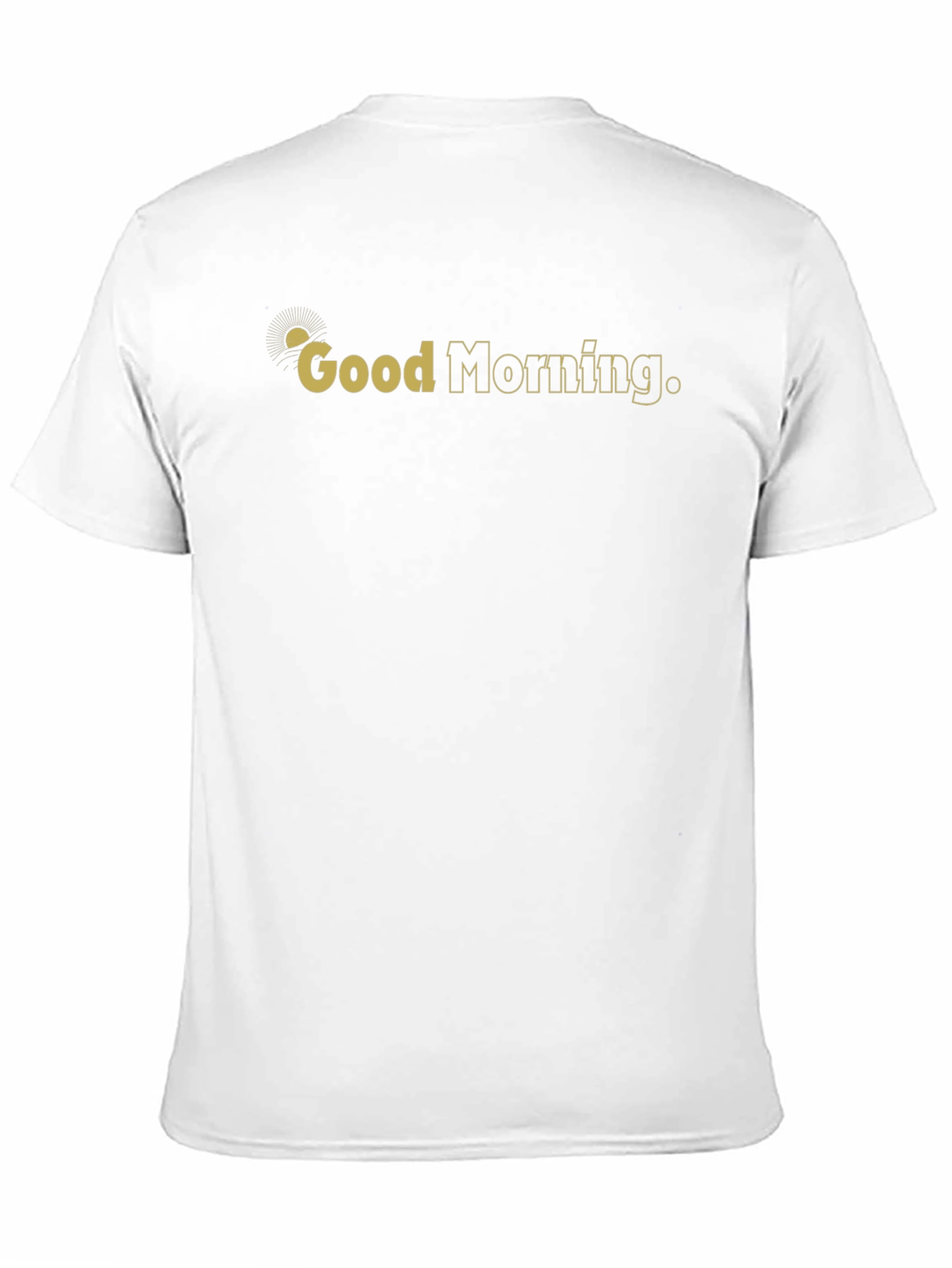Good Morning Graphic Print Black T-Shirt