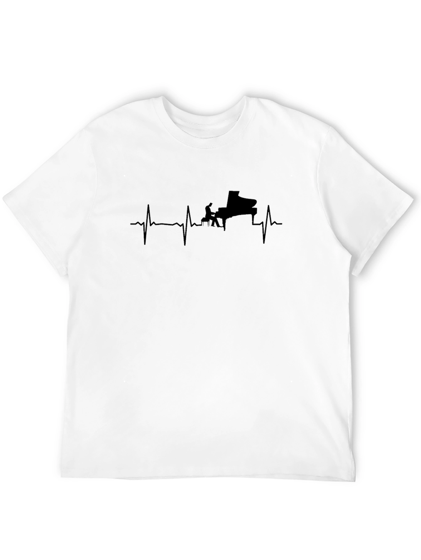 Piano Heartbeat T-Shirt - Musician Tee