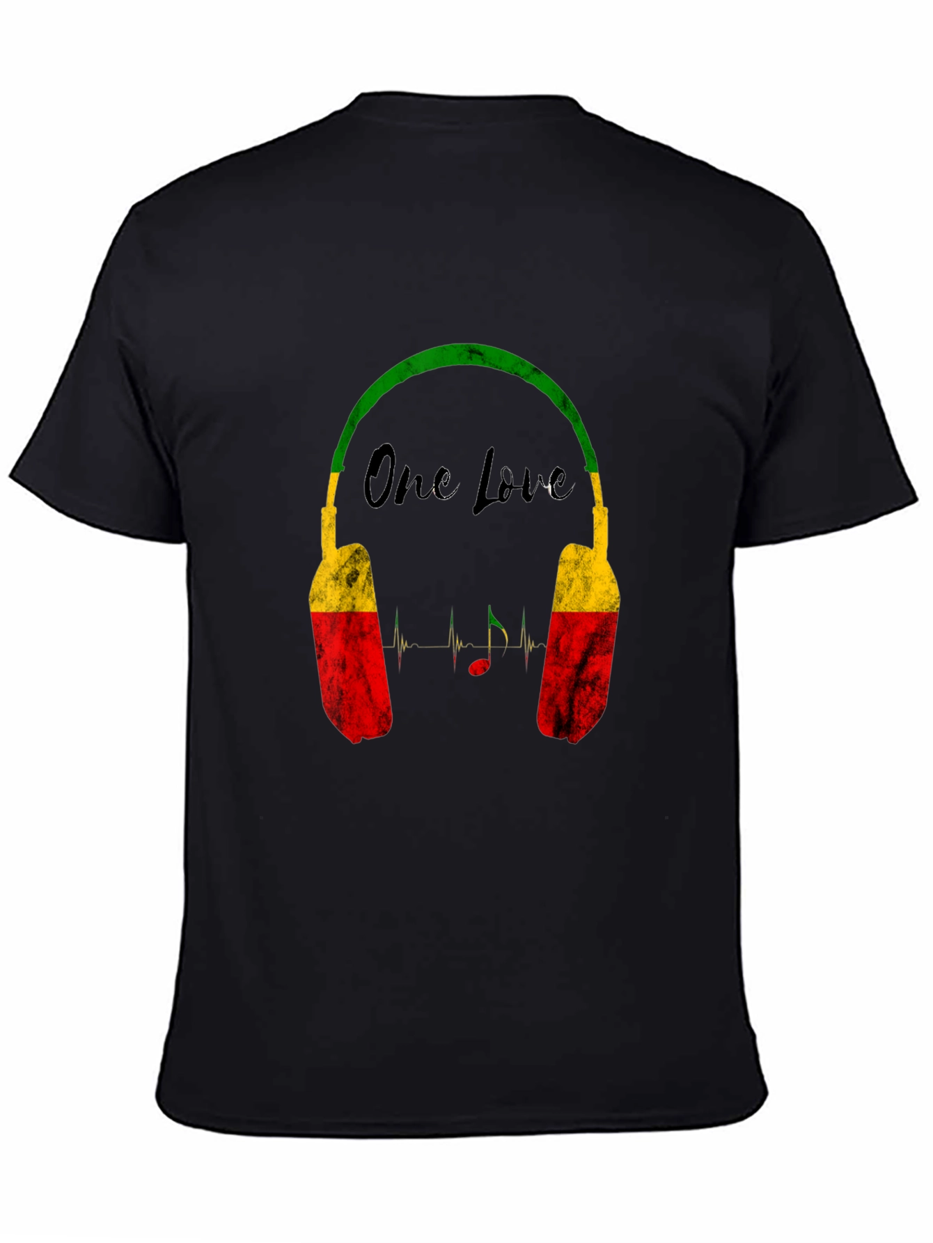 One Love Reggae Headphones Graphic Tee