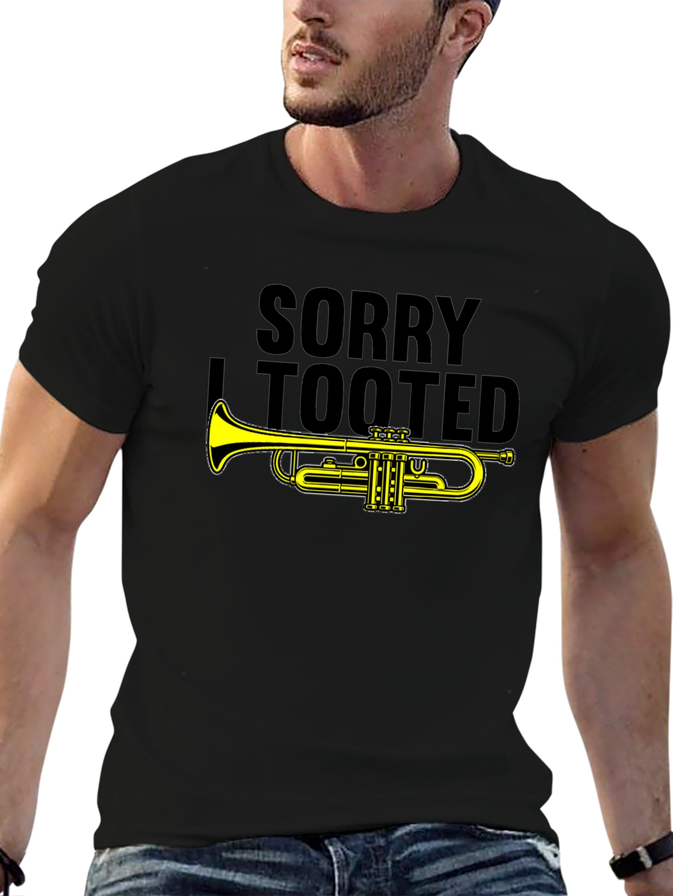 Sorry I Tooted Trumpet Graphic T-Shirt