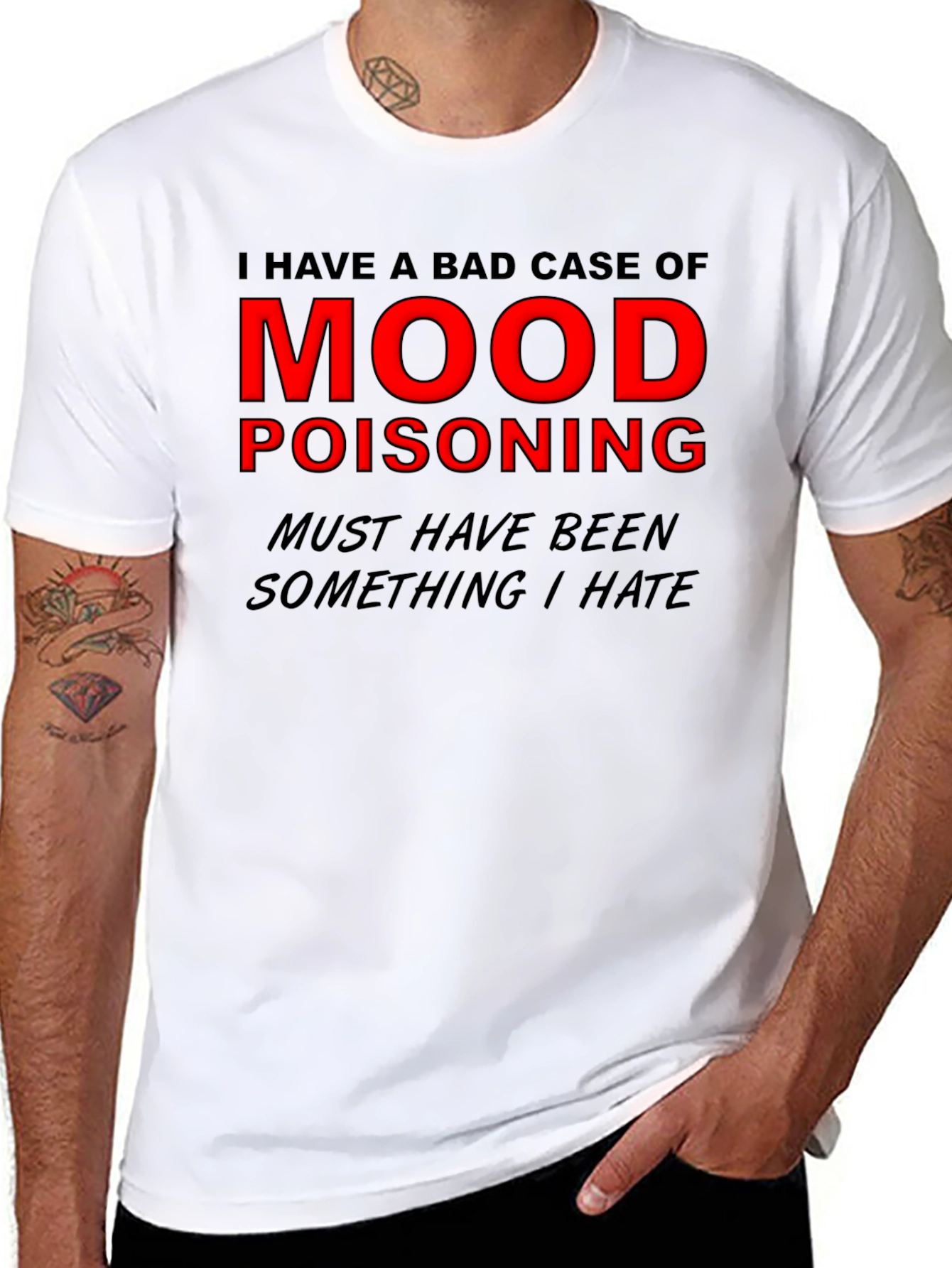 Mood Poisoning Graphic Tee - Black Humor T-Shirt