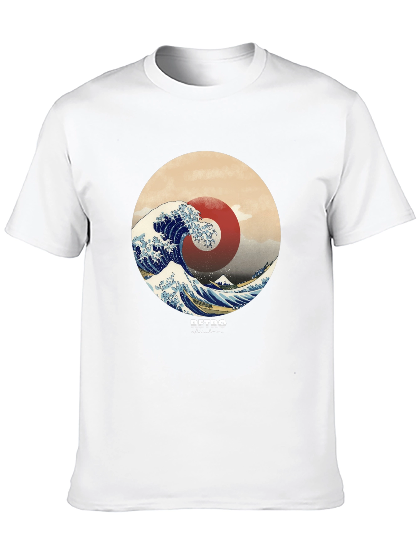 Retro Wave Graphic Tee - Stylish Casual Comfort