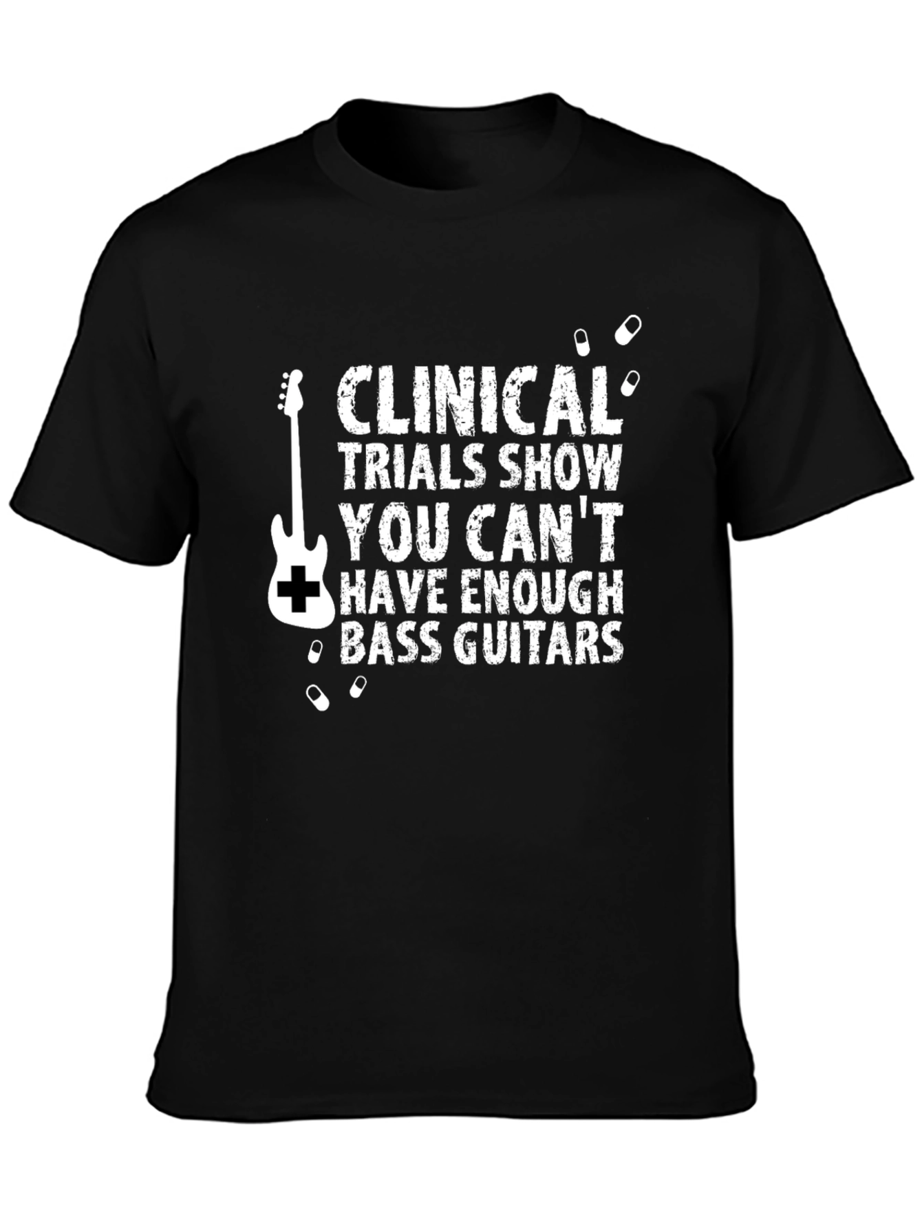 Clinical Trials Bass Guitar Graphic Tee