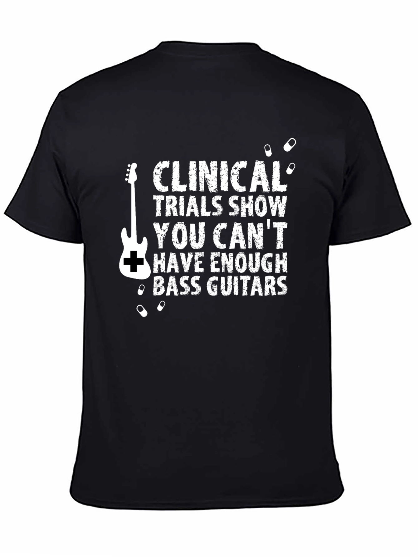Clinical Trials Bass Guitar Graphic Tee