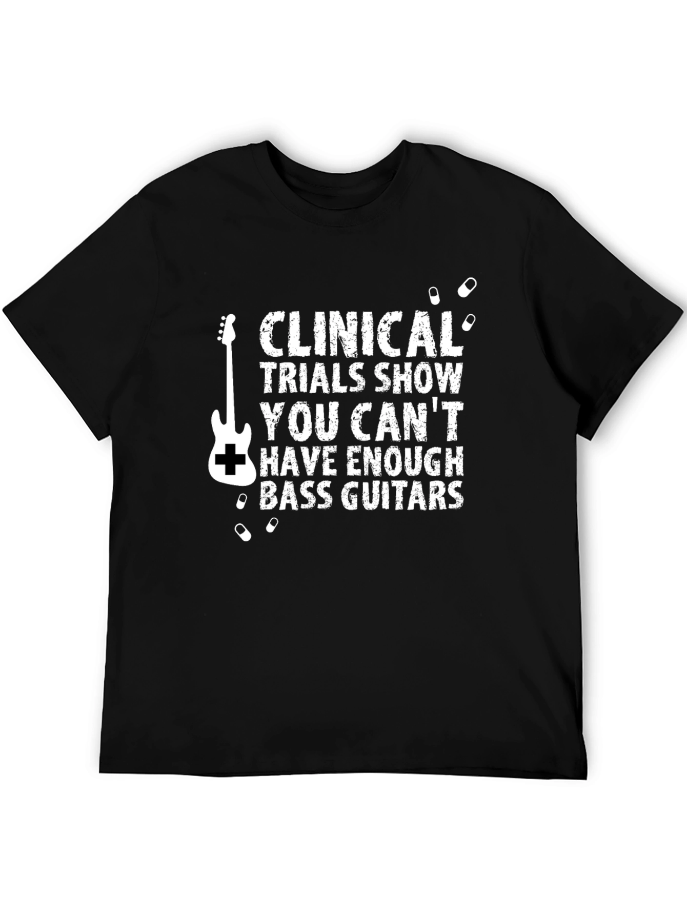 Clinical Trials Bass Guitar Graphic Tee