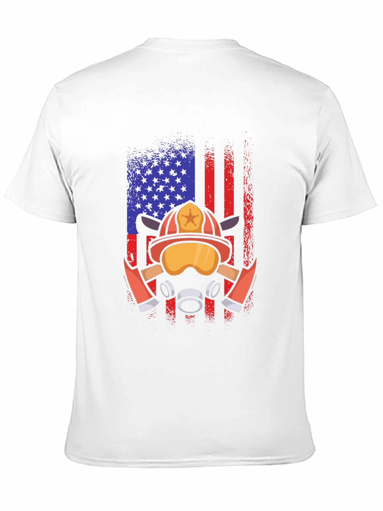 Firefighter American Flag T-Shirt