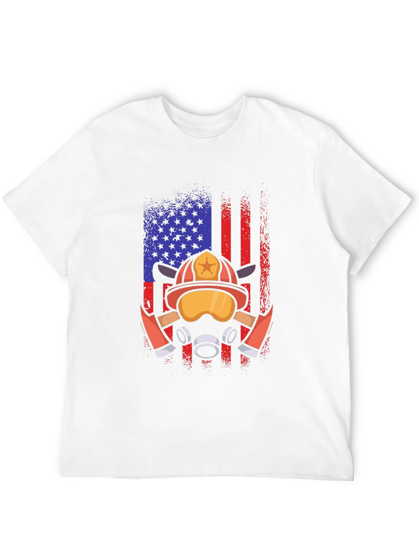 Firefighter American Flag T-Shirt